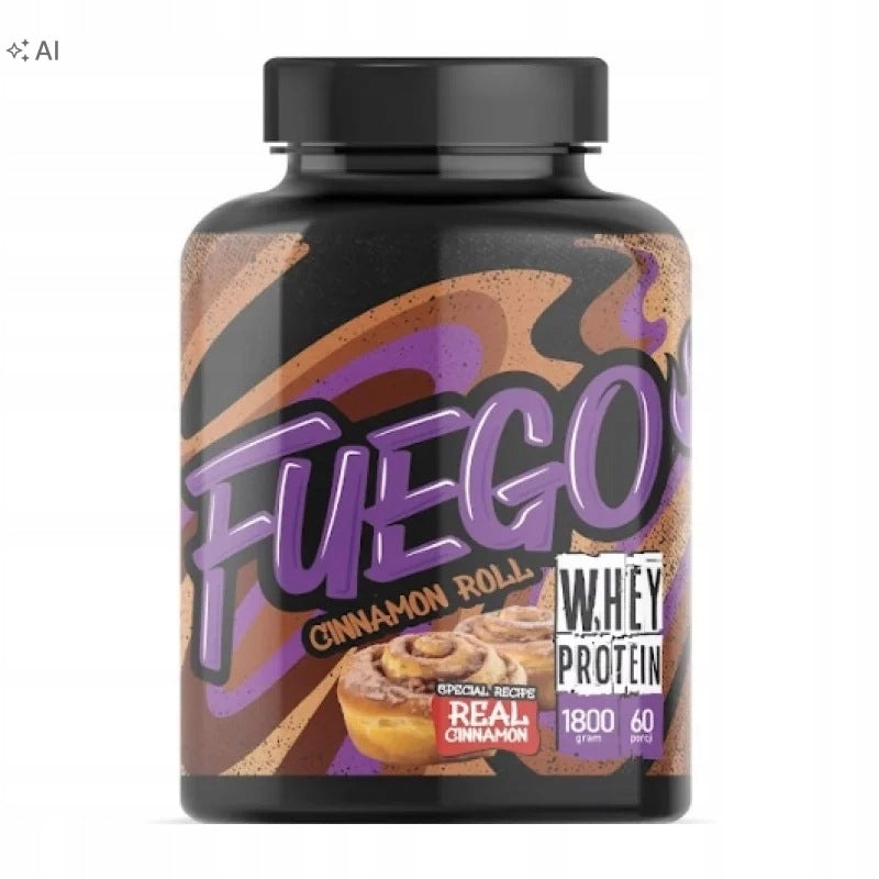 Protein supplement Fuego concentrate WPC powder 1800 g cinnamon flavour