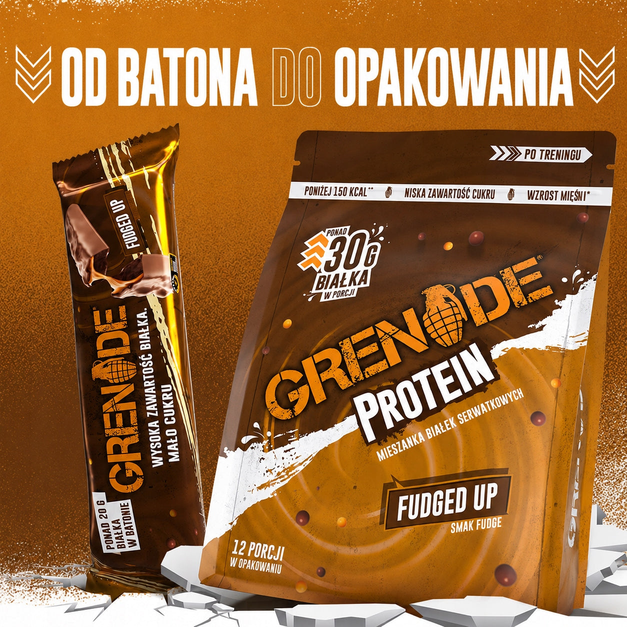 Protein supplement Grenade Chocolate lipstick 480 g whey protein Packaging status original