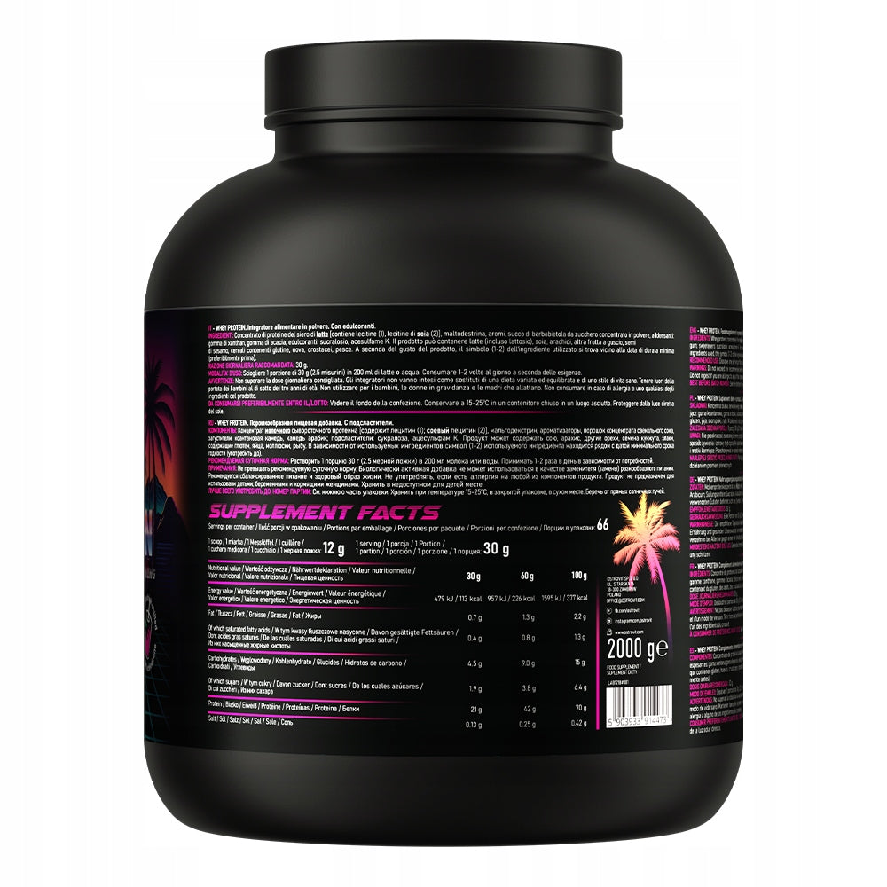 Protein supplement OstroVit concentrate WPC 2000 g multifruit flavor Expiration date at least 1 year from the date of purchase