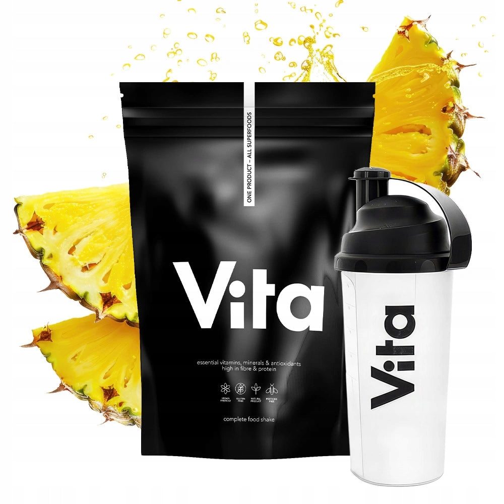Protein supplement Raypath VITA SHAKE powder 600 g pineapple flavour+shaker