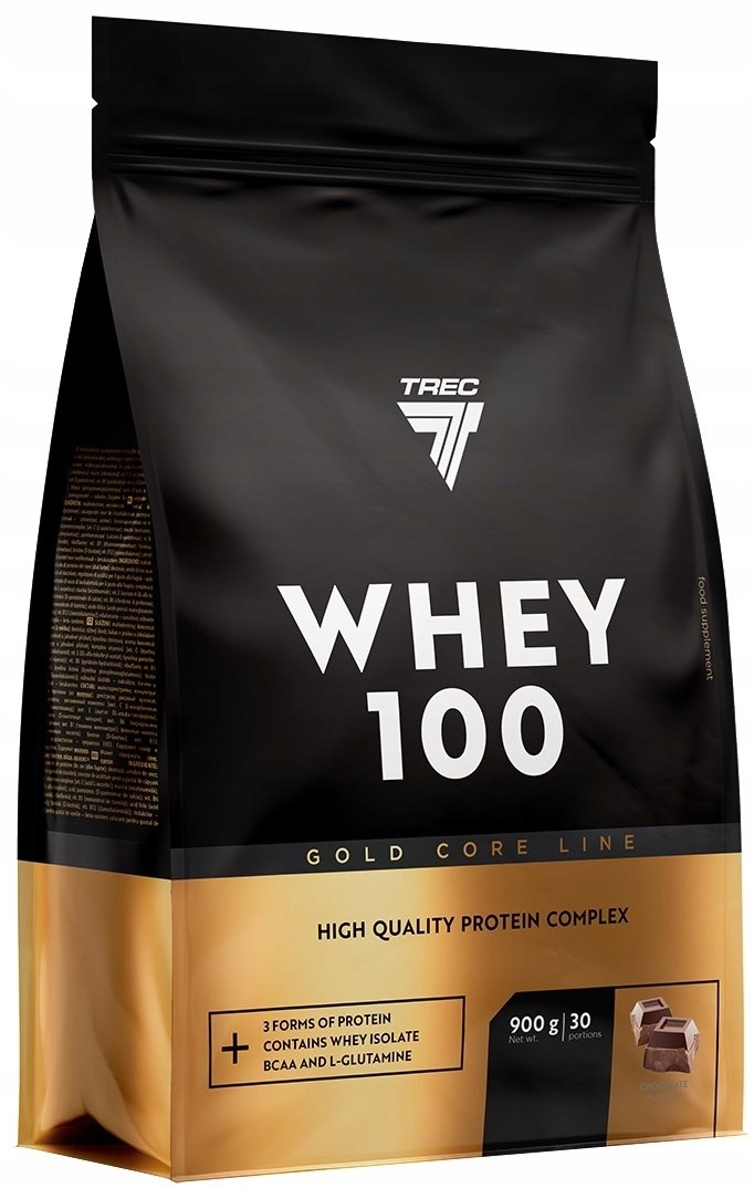 Protein supplement Trec Nutrition Gold Core Whey 100 chocolate 900g