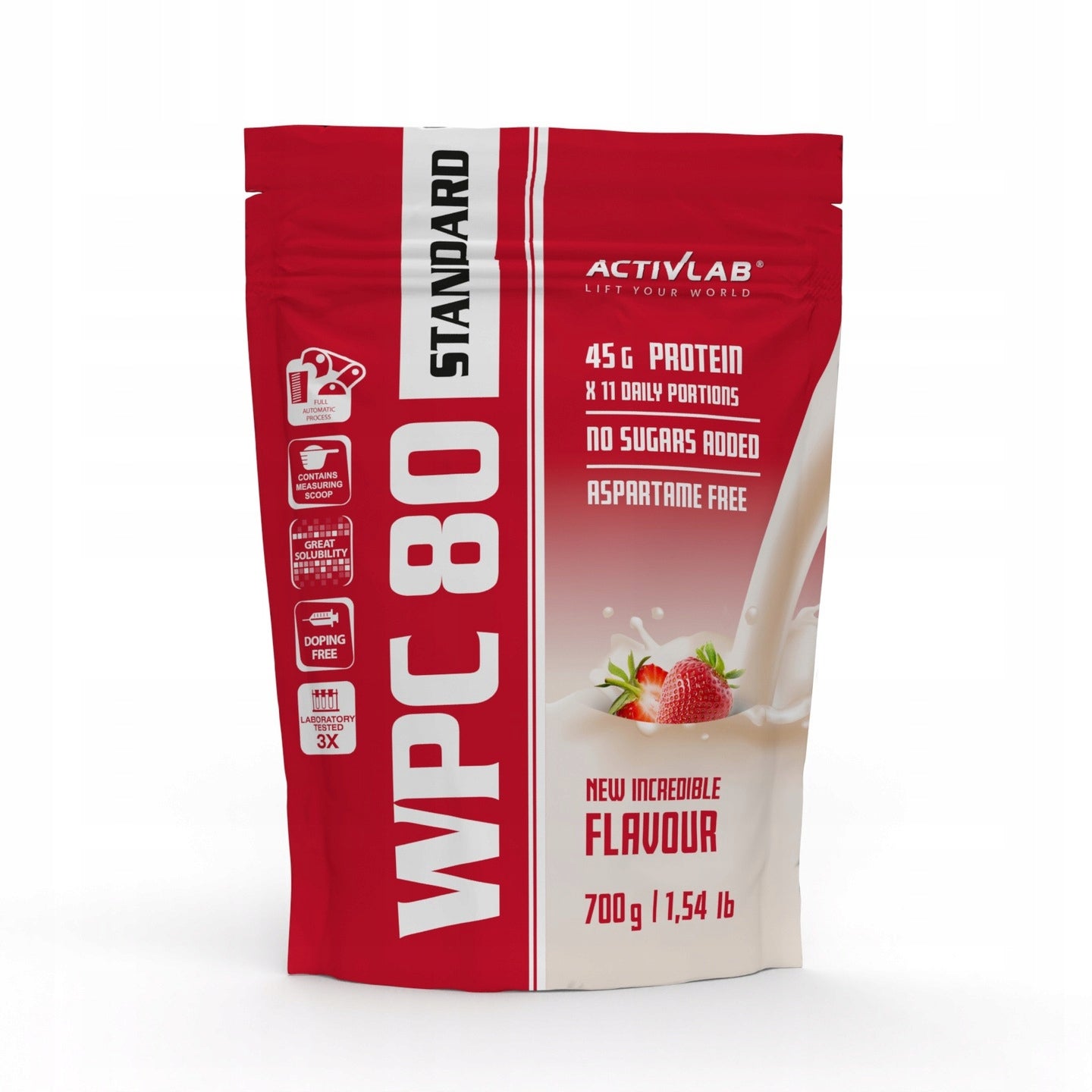 Protein supplement WPC 80 Activlab 700 g strawberry whey protein