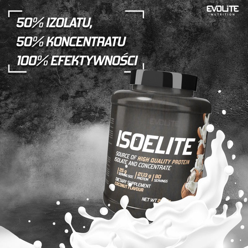 Protein supplement WPC + WPI Evolite Nutrition powder 2000 g coconut flavour Packaging status original