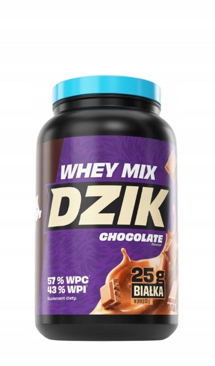 Protein supplement WPC&WPI WHEY MIX DZIK 726g taste MILK CHOCOLATE