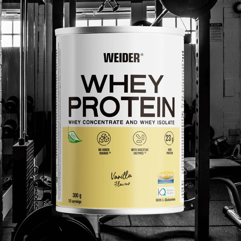 Protein supplement Weider powder 300 g vanilla flavour Expiration date not specified