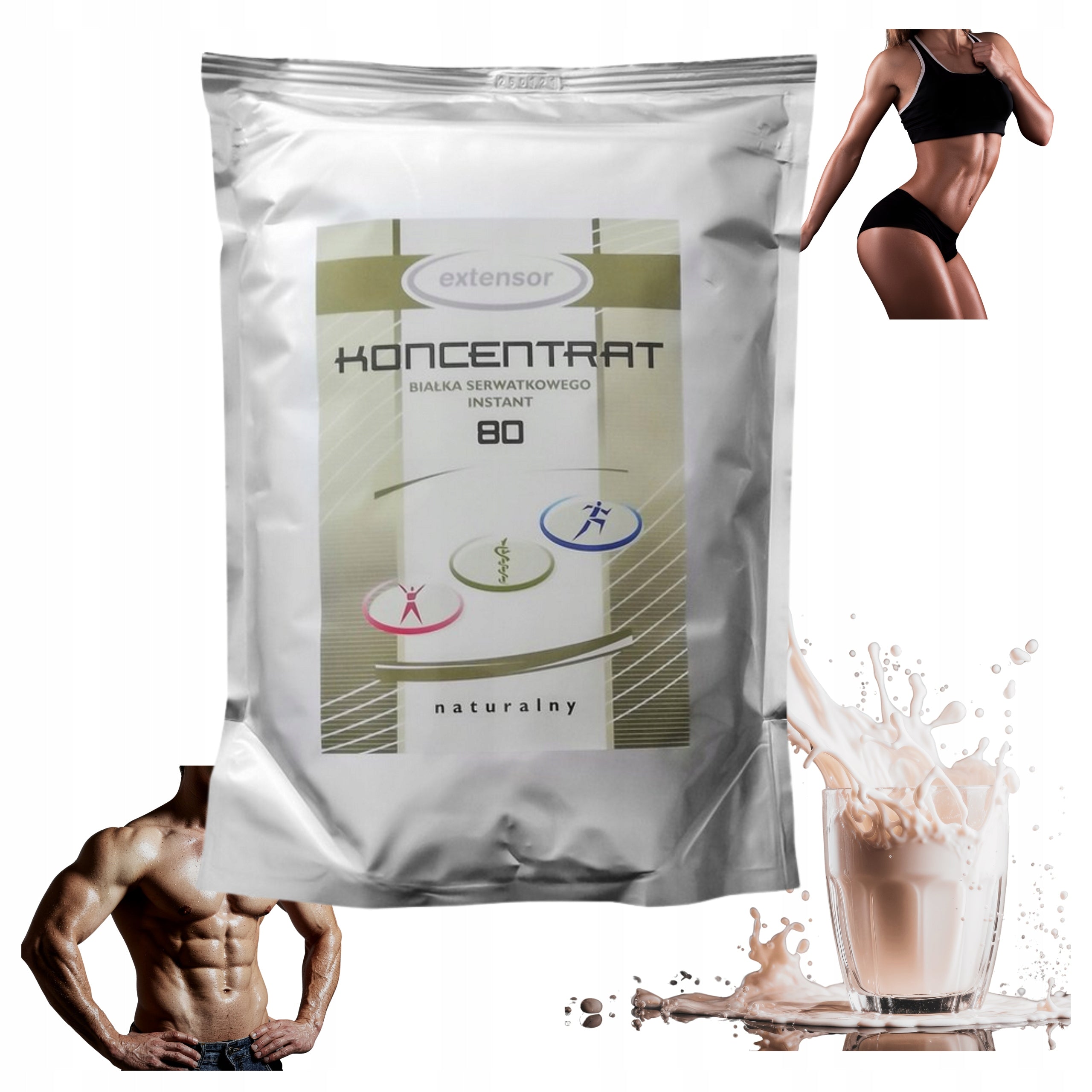 Protein supplement protein concentrate - WPC Extensor powder 1 kg natural Packaging status original