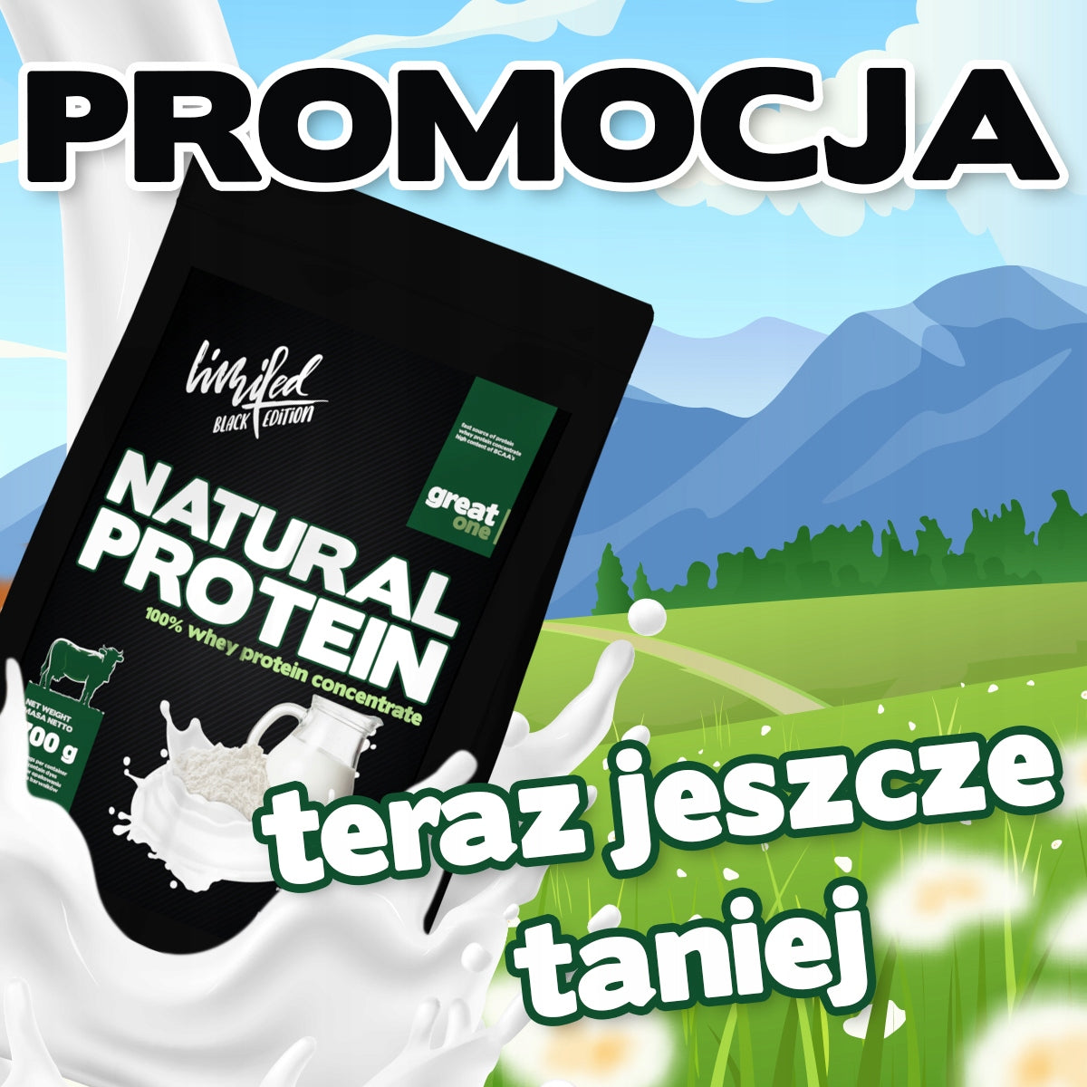 Protein supplement protein concentrate WPC GreatOne powder 700g natural taste EAN (GTIN) 5903050312114
