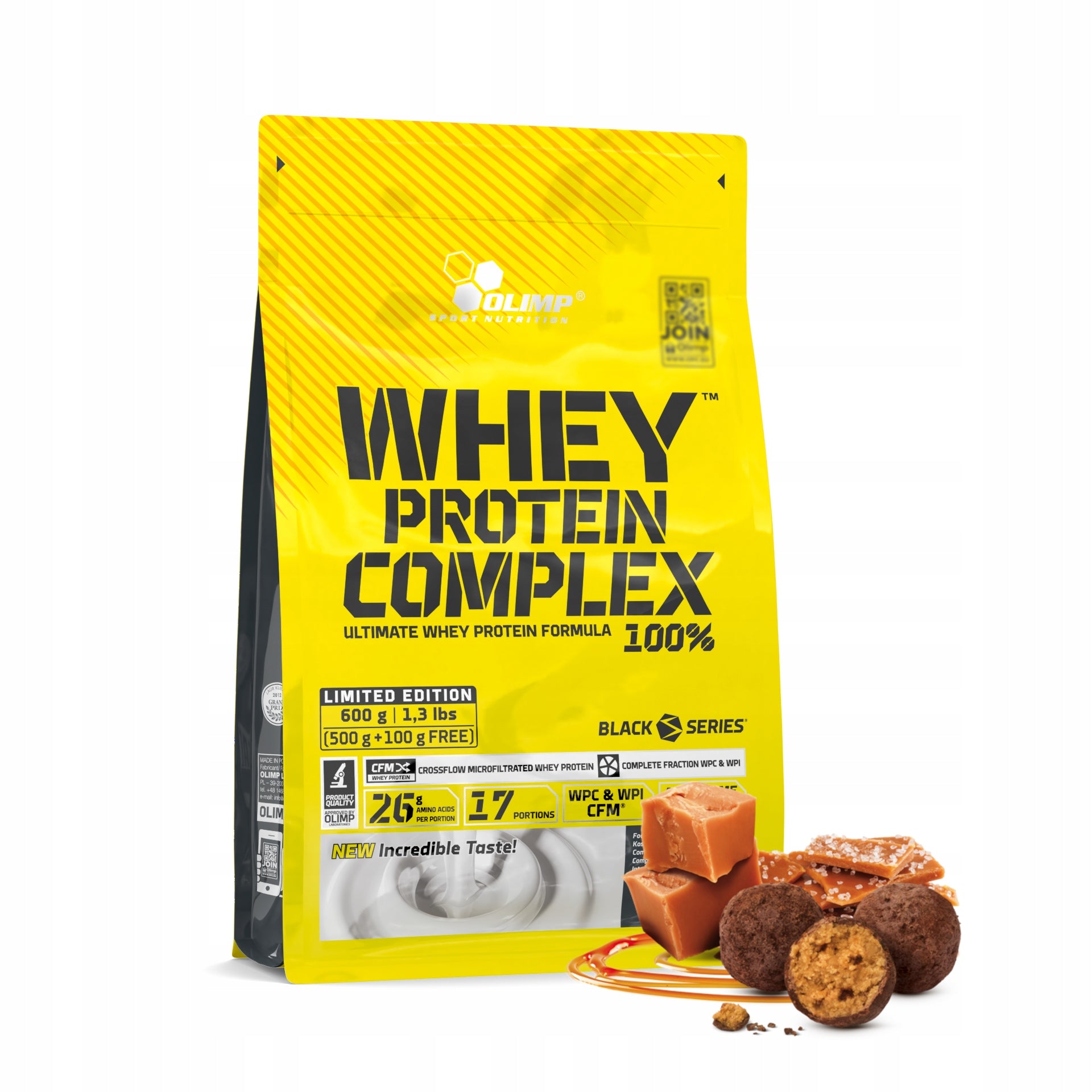 Protein supplement protein concentrate - WPC Olimp 600 g chocolate-caramel
