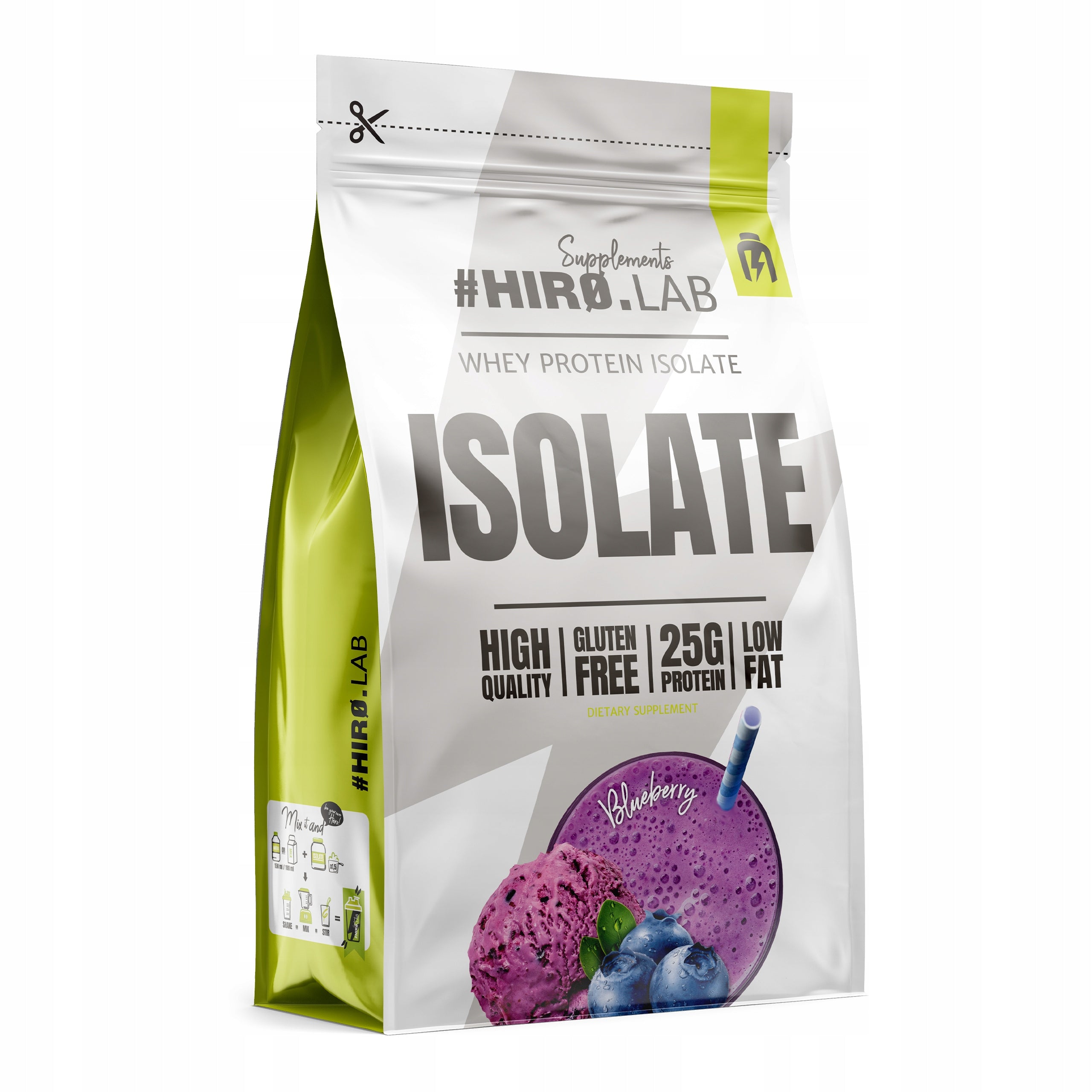 Protein supplement protein isolate - WPI HIRO.LAB ISOLATE 700 g taste berry
