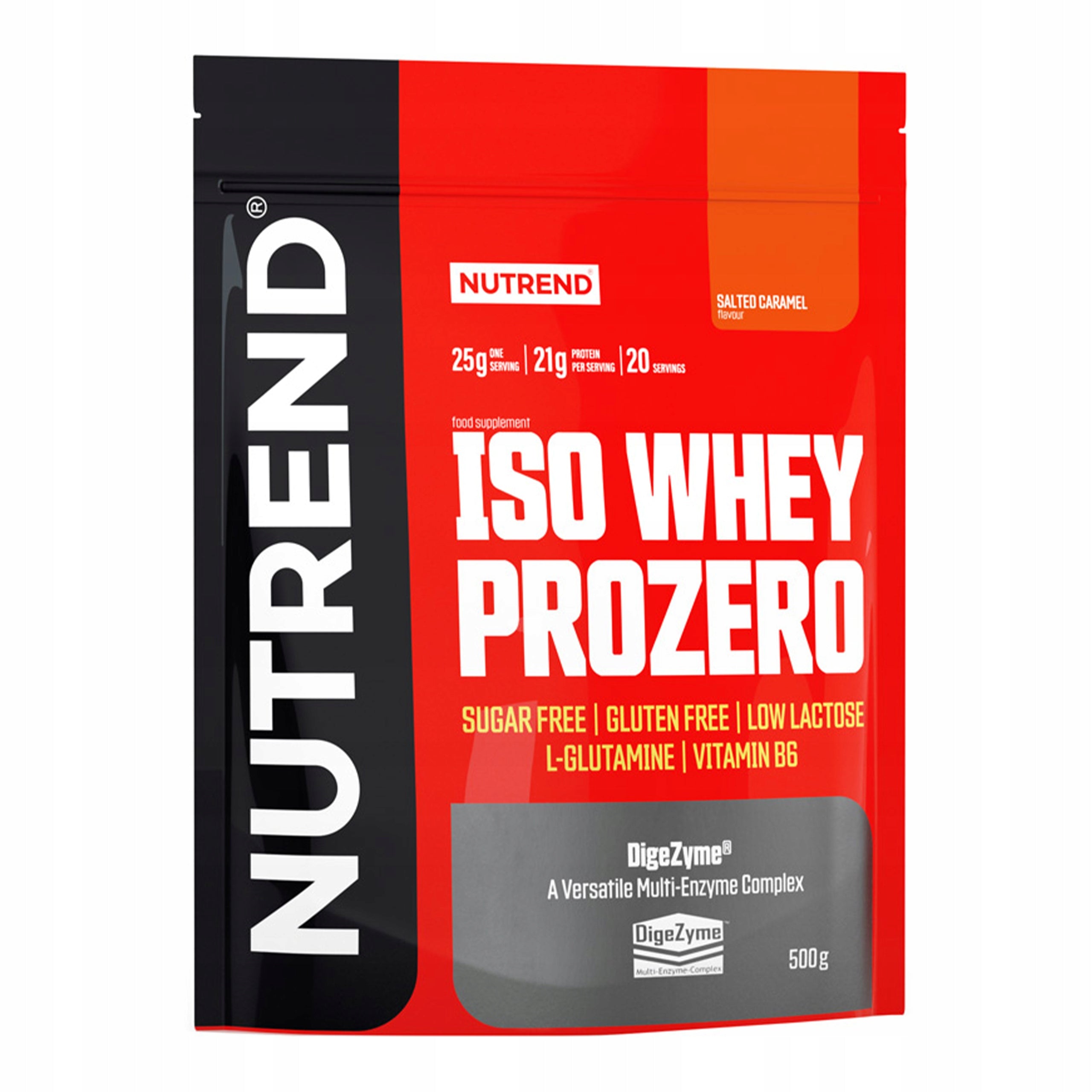 Protein supplement protein isolate - WPI Nutrend powder 500g taste salty caramel