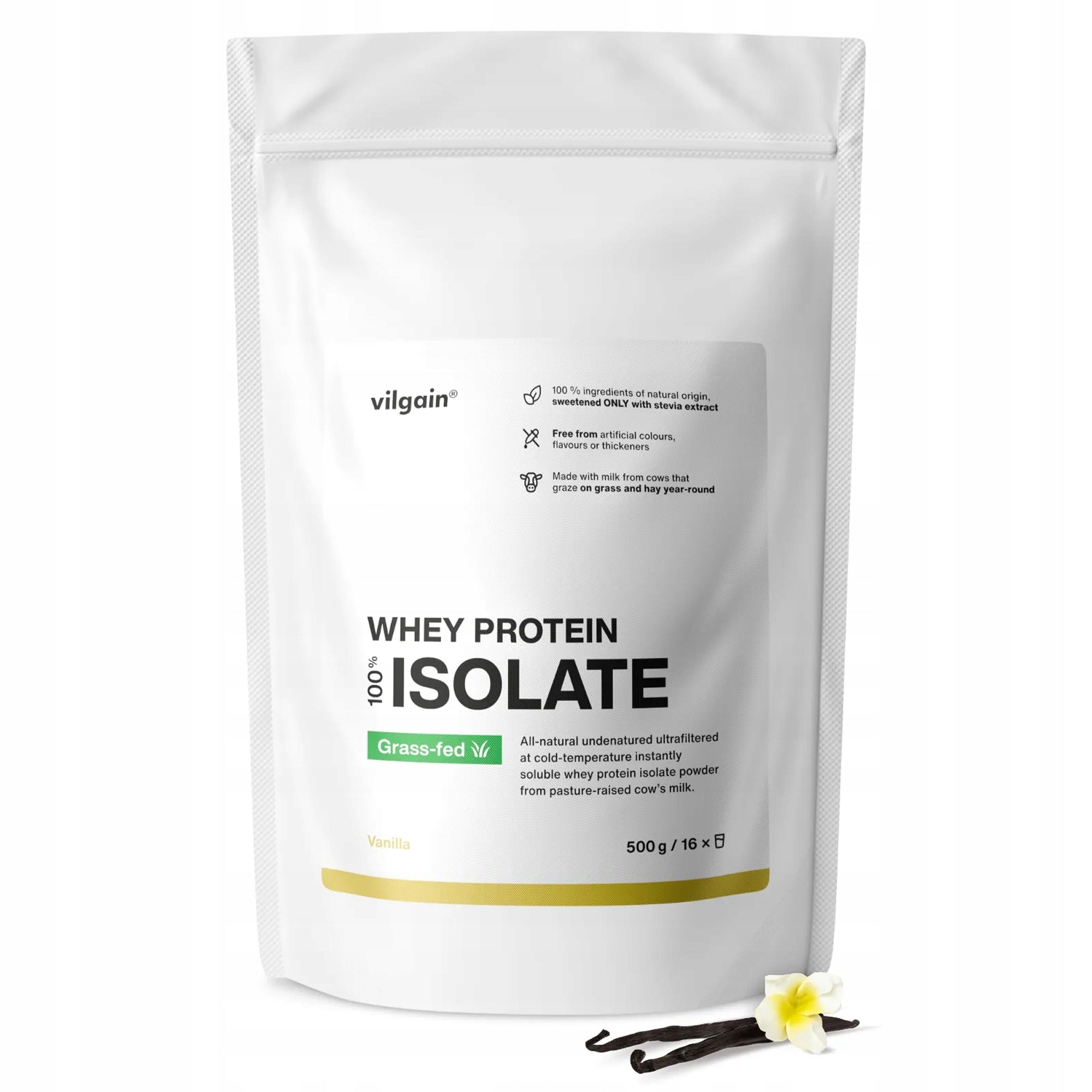 Protein supplement protein isolate - WPI Vilgain powder 500 g vanilla flavour