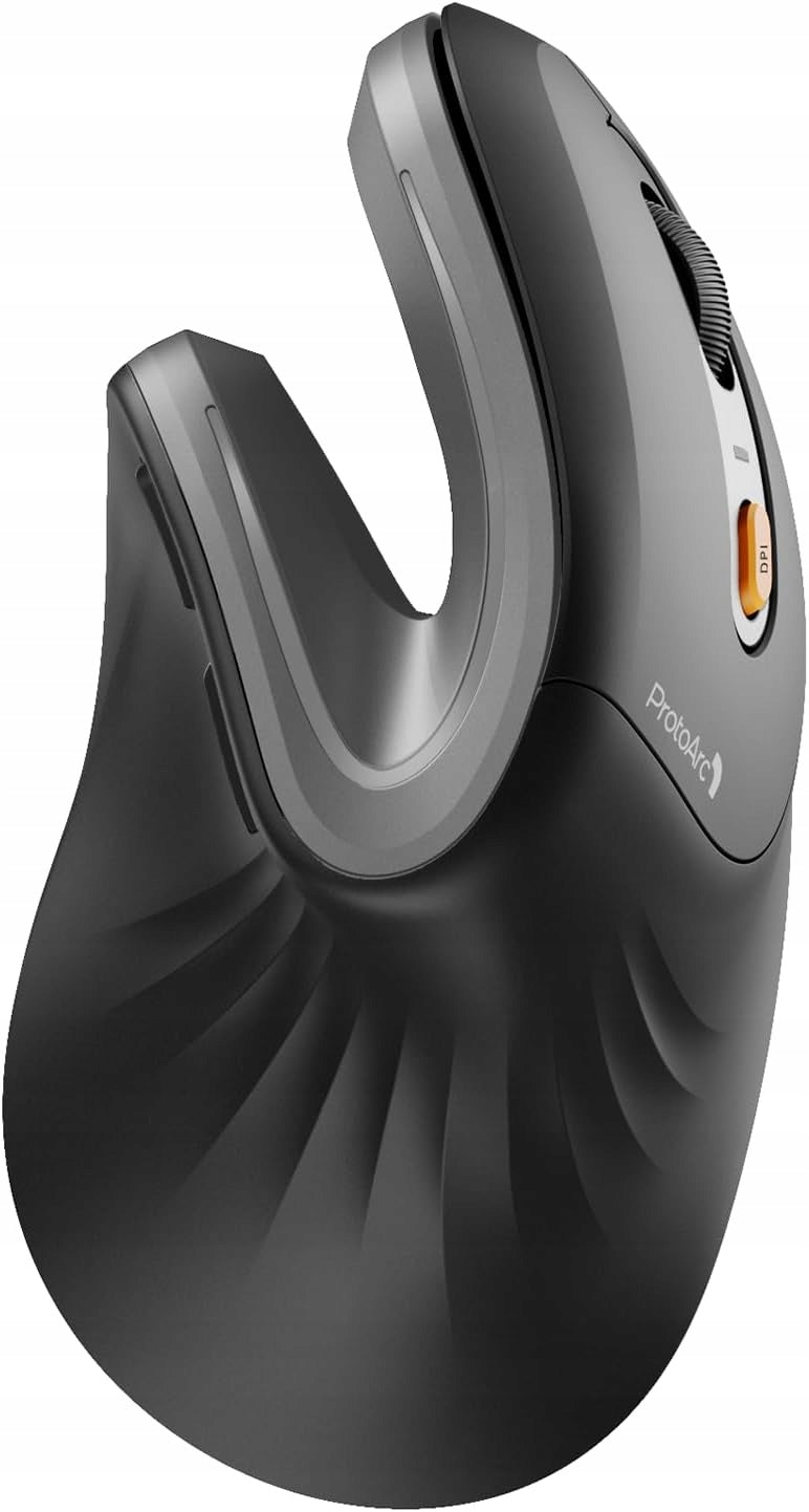 ProtoArc EM11 Ergonomic Vertical Mouse, Wireless 2.4G USB/2xBluetooth