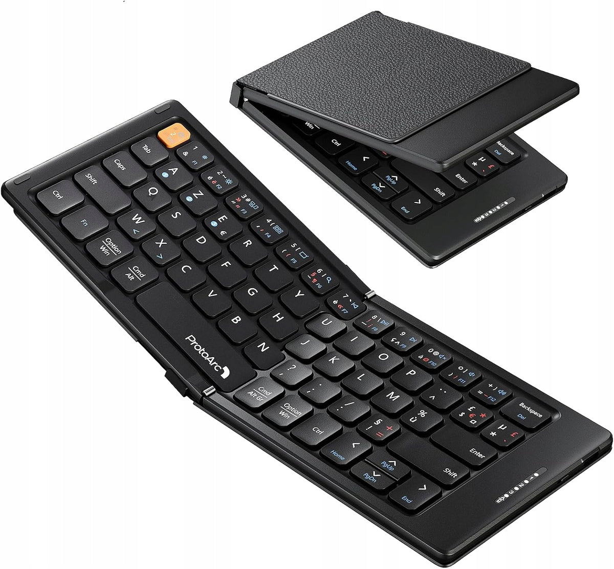 ProtoArc XK04 foldable Bluetooth keyboard mini AZERTY black