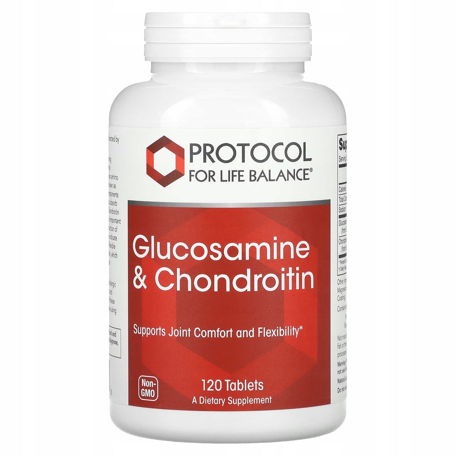 Protocol for Life Balance, Glucosamine and Chondroitin, 120 tablets
