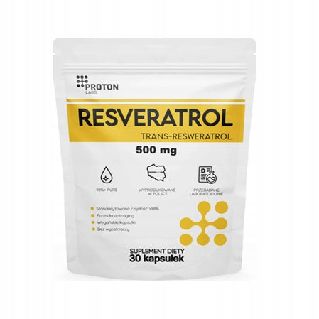 Proton Labs Resveratrol trans-resveratrol 500 mg (30 kaps)