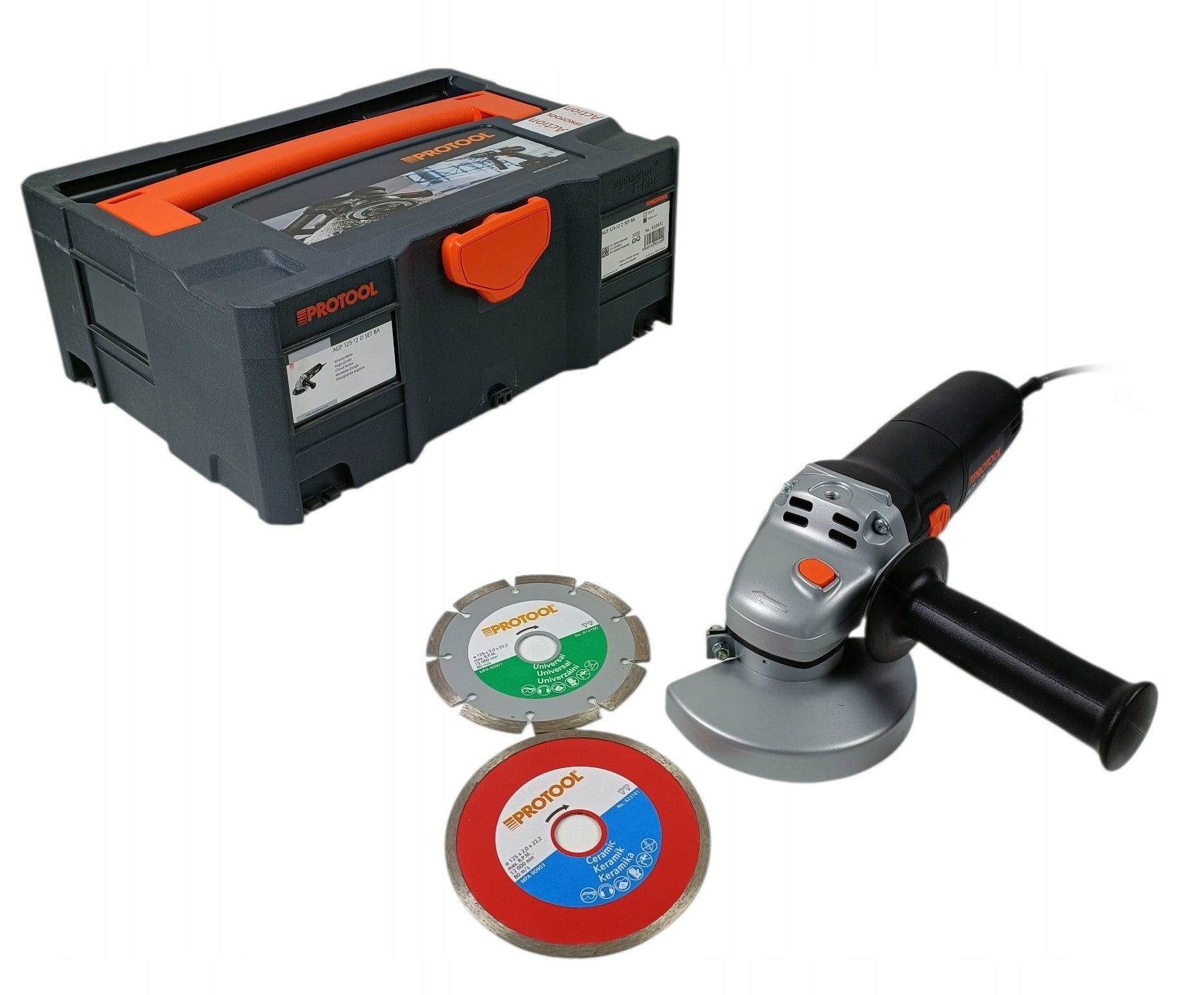 Protool Festool AGP125-12D Angle Grinder 1200 W Systainer Discs 125 mm Packaging status original