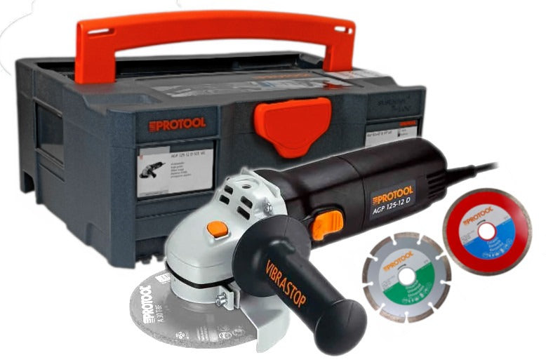 Protool Festool AGP125-12D Angle Grinder 1200 W Systainer Discs 125 mm