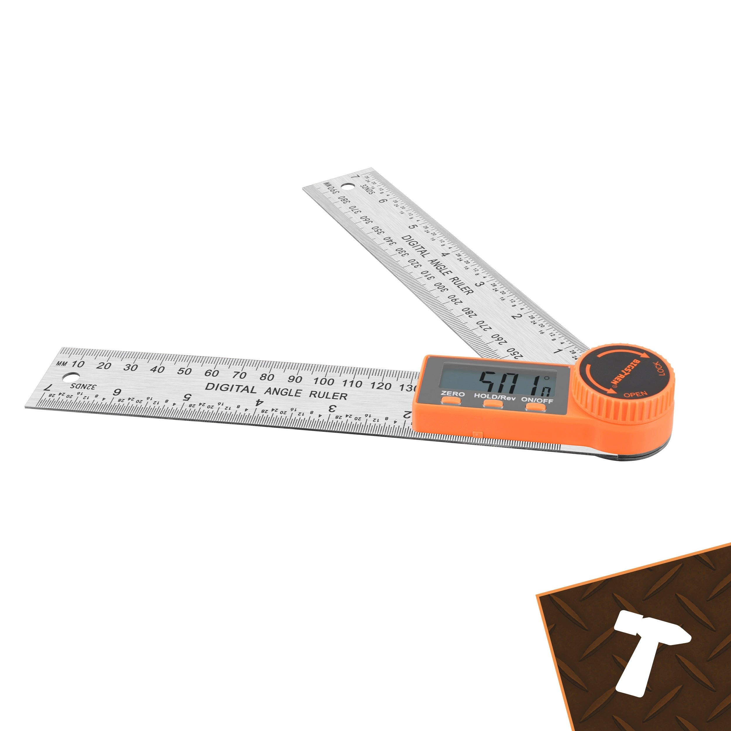 Protractor Digital Electronic Meter 360 200mm Ruler LCD Display Packaging status original