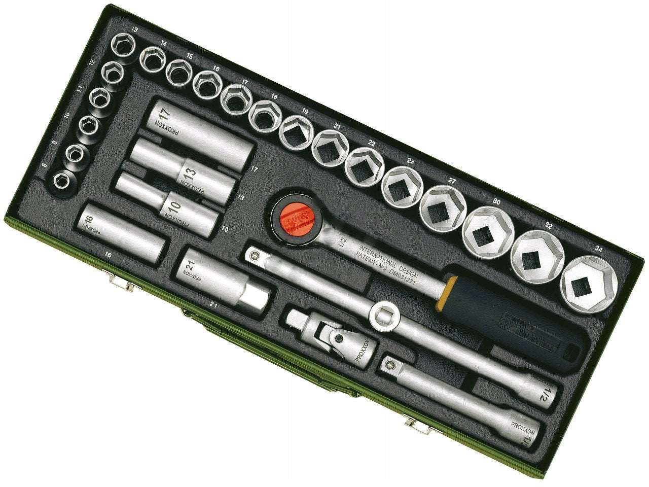 Proxxon Socket wrench set 29 elements PR23000 Brand Proxxon
