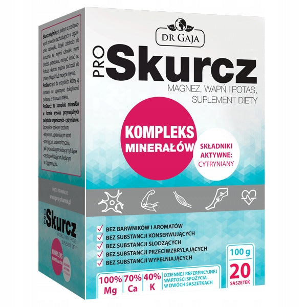 Proxy mineral complex 20 sachets Dr Gaja citrate magnesium calcium