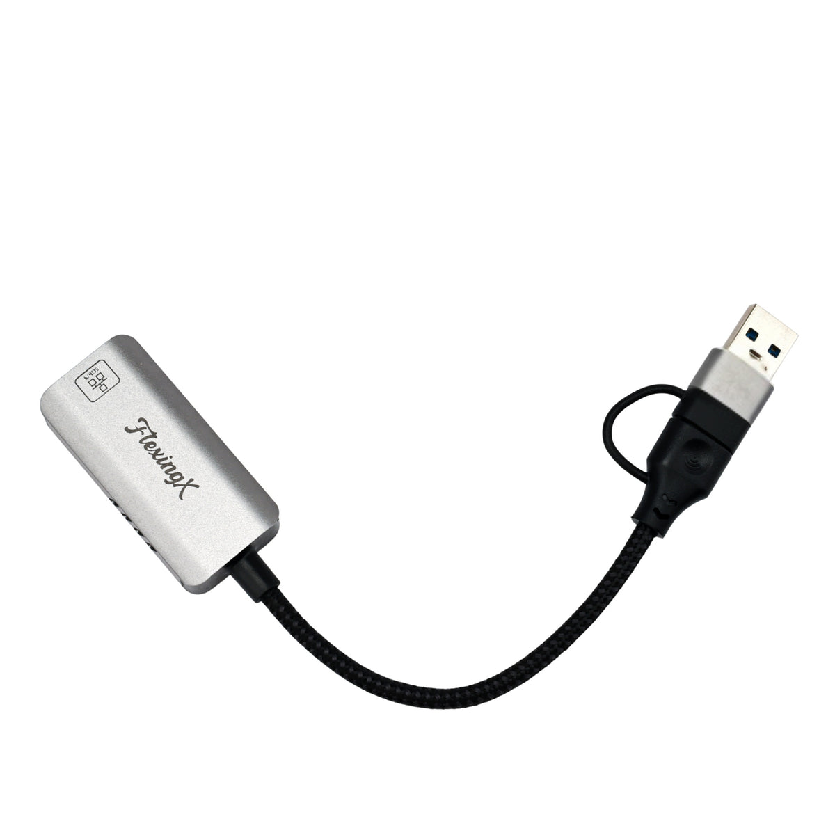 Przejściówka 2w1 USB 3.2 do RJ45 Ethernet LAN 5 Gb/s Packaging status original