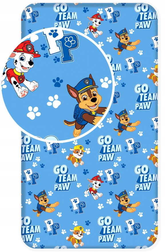 Paw Patrol Kinderbettlaken, 90 x 200 cm. 