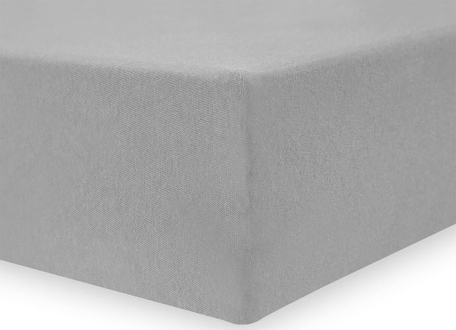 DecoKing Jersey Amber Stahlblech mit Gummizug für Matratze, 90x200 cm 