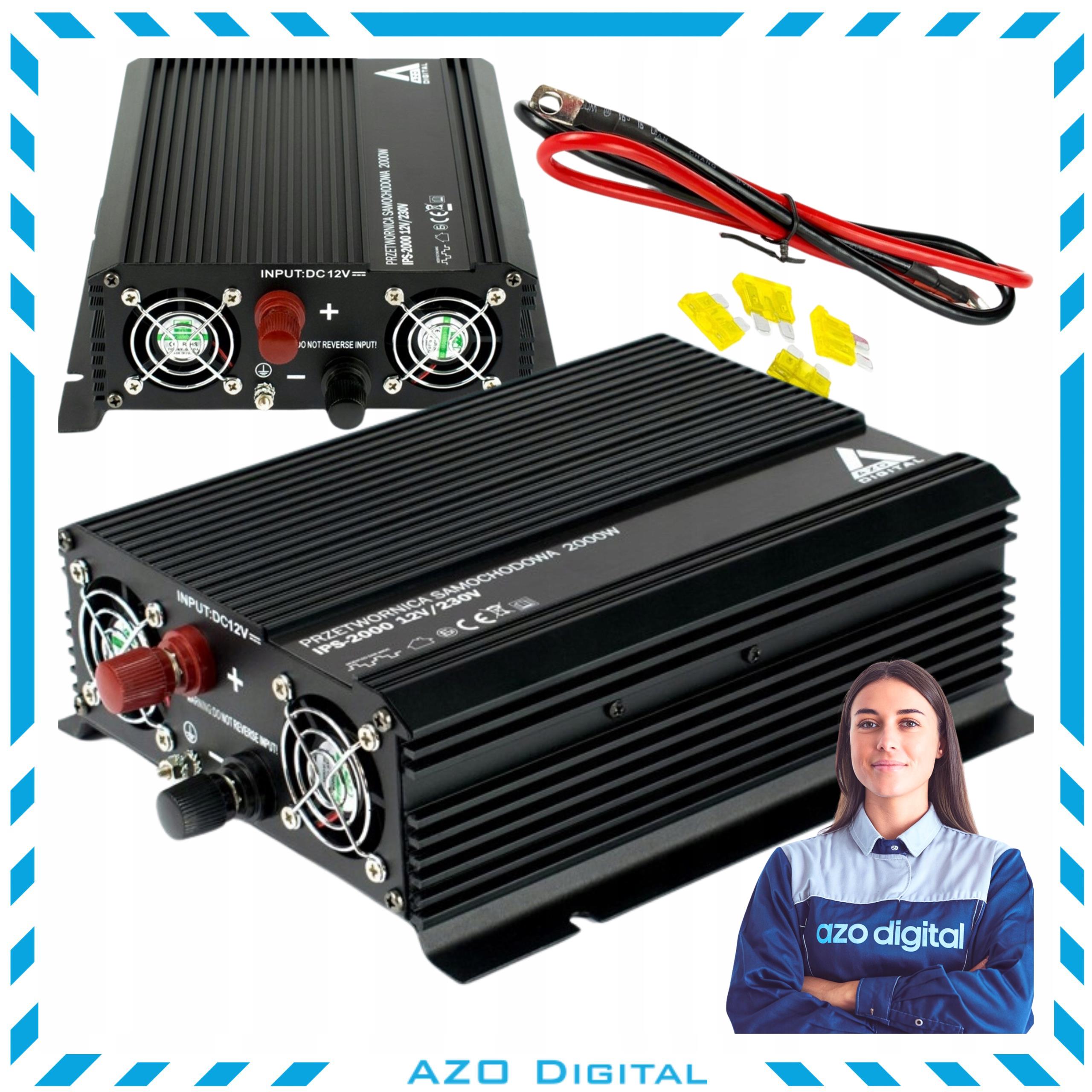 Wechselrichter DC/AC AZO Digital IPS-2000 12/230V 2000W 