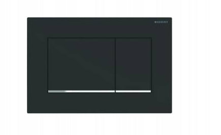 WC-Armatur Geberit, Sigma 30, Schwarz Matt-Chrom-Schwarz Matt 115.883.14.1 