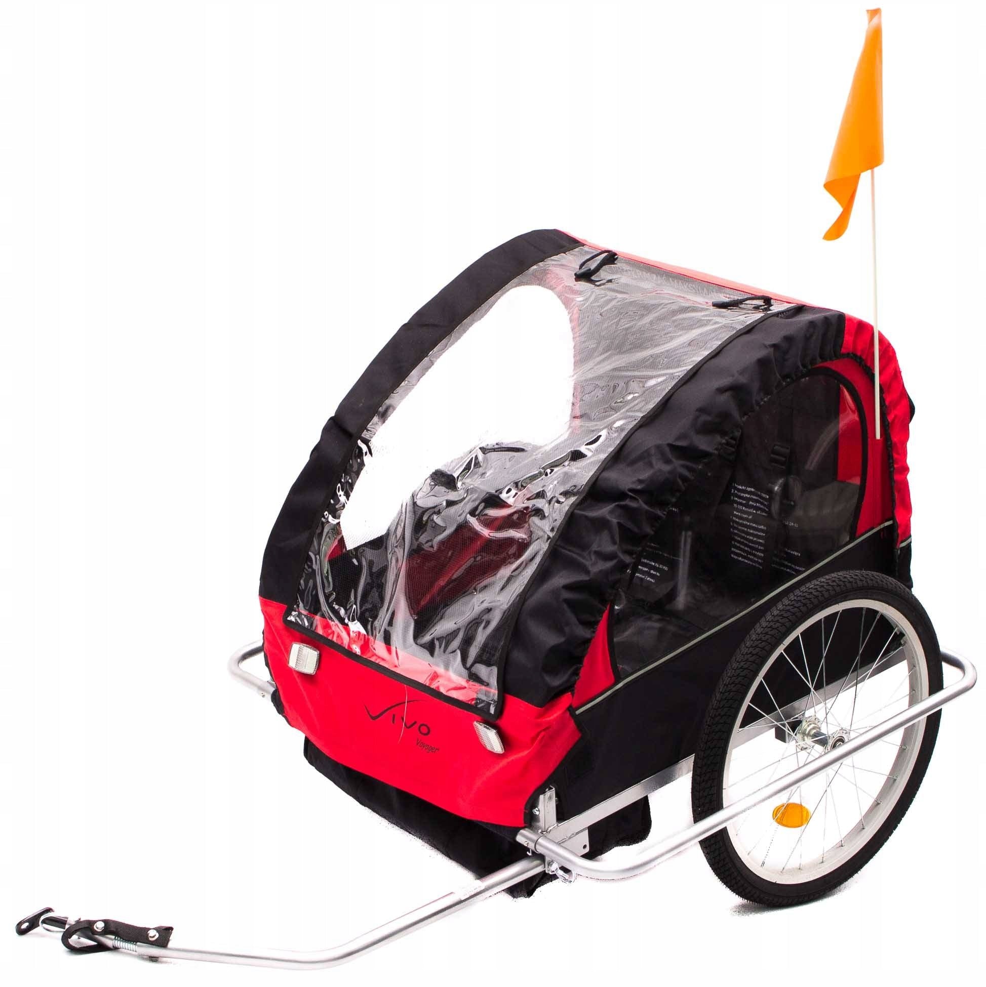 Dviračio priekaba Vivo Voyager BT-004, juoda