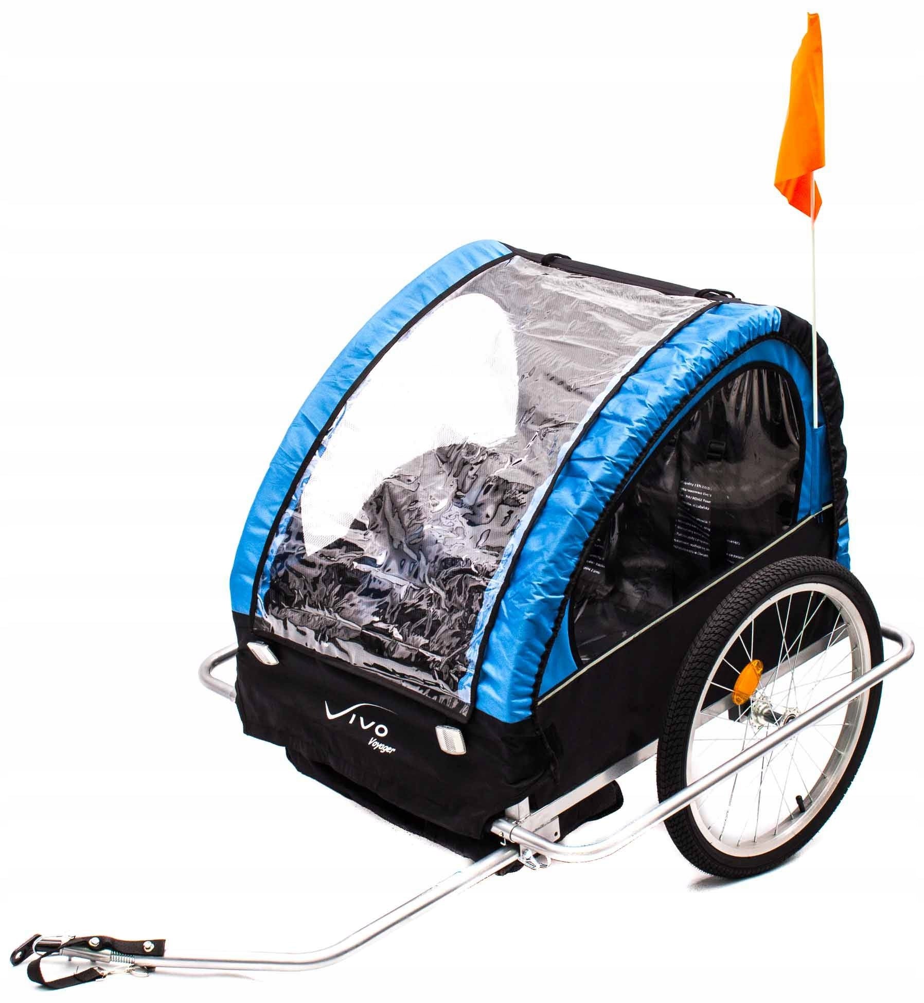 Fahrradanhänger Vivo Voyager BT-004, schwarz 