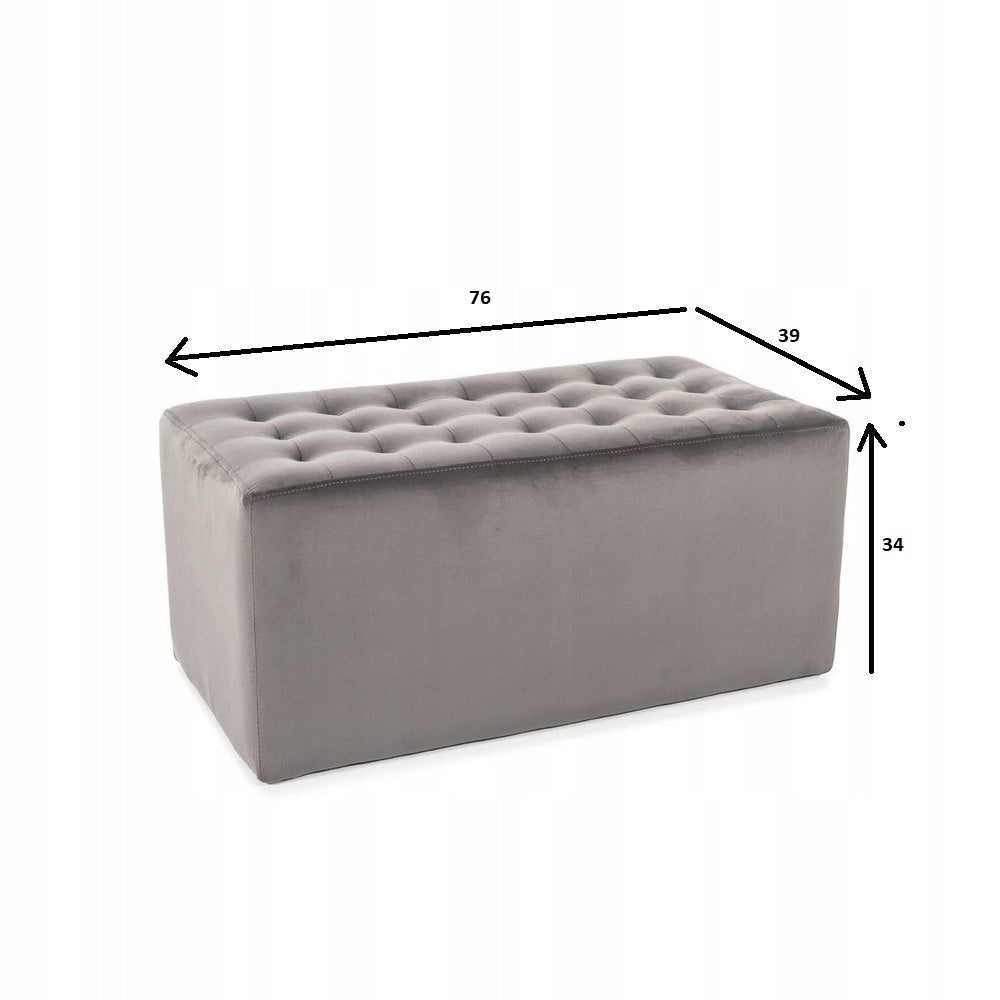 Pouf Signal Lori 2 Samt, rosa 