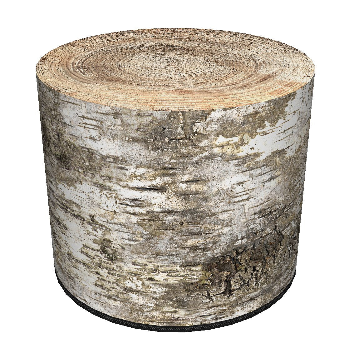 Pouf Birke, braun/grau 