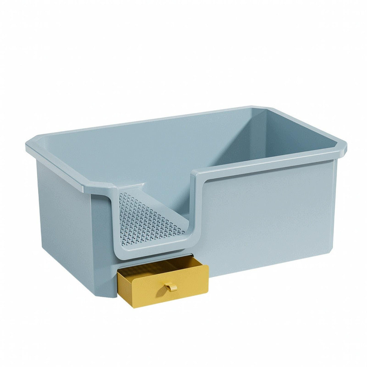 Pull Overt Box with Drawer | Perforated Sifting sifting grate, Cat cat Blue