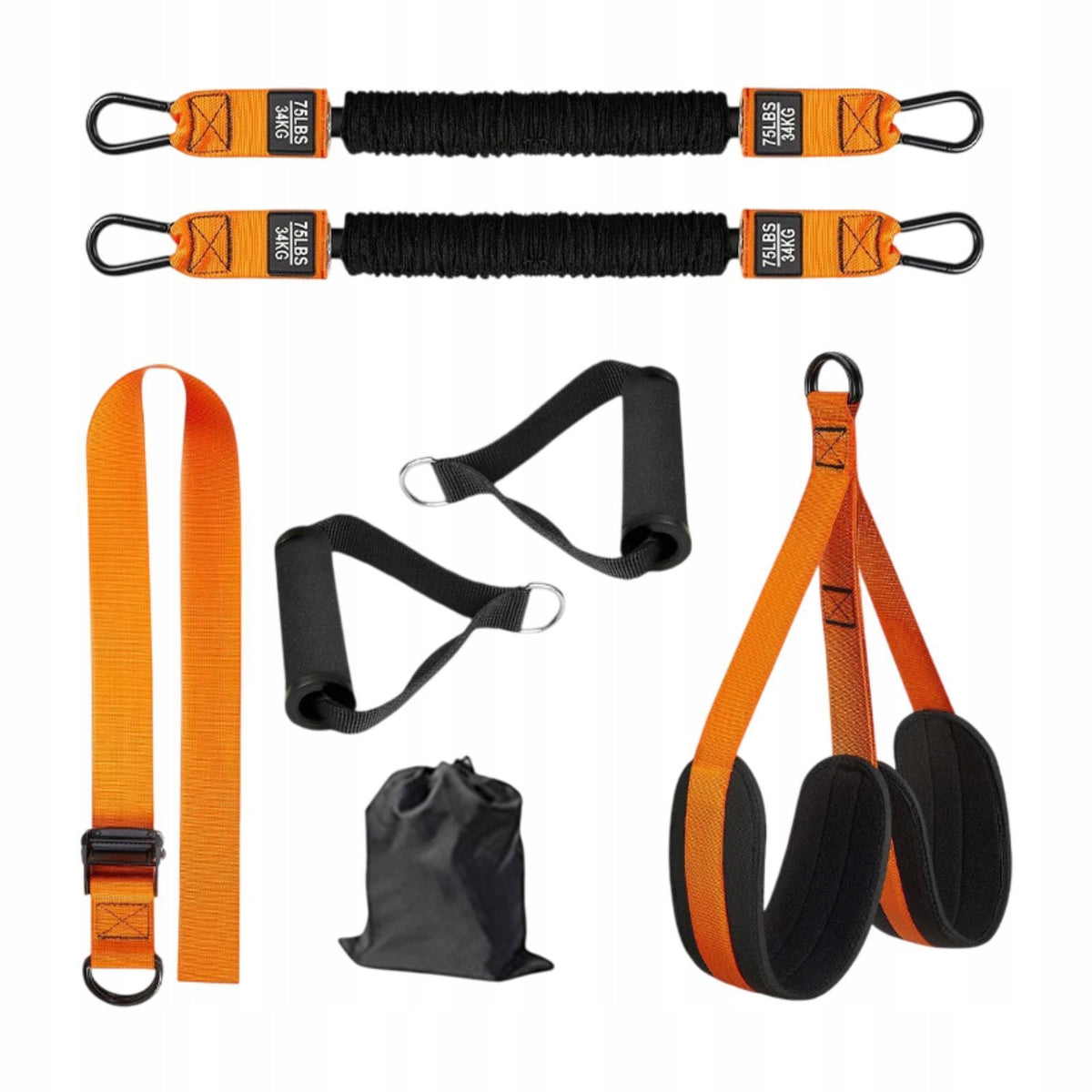 Pull up Assistance Bands Feet/Knee Rest 2 Elastic Bands for With Handle Color other