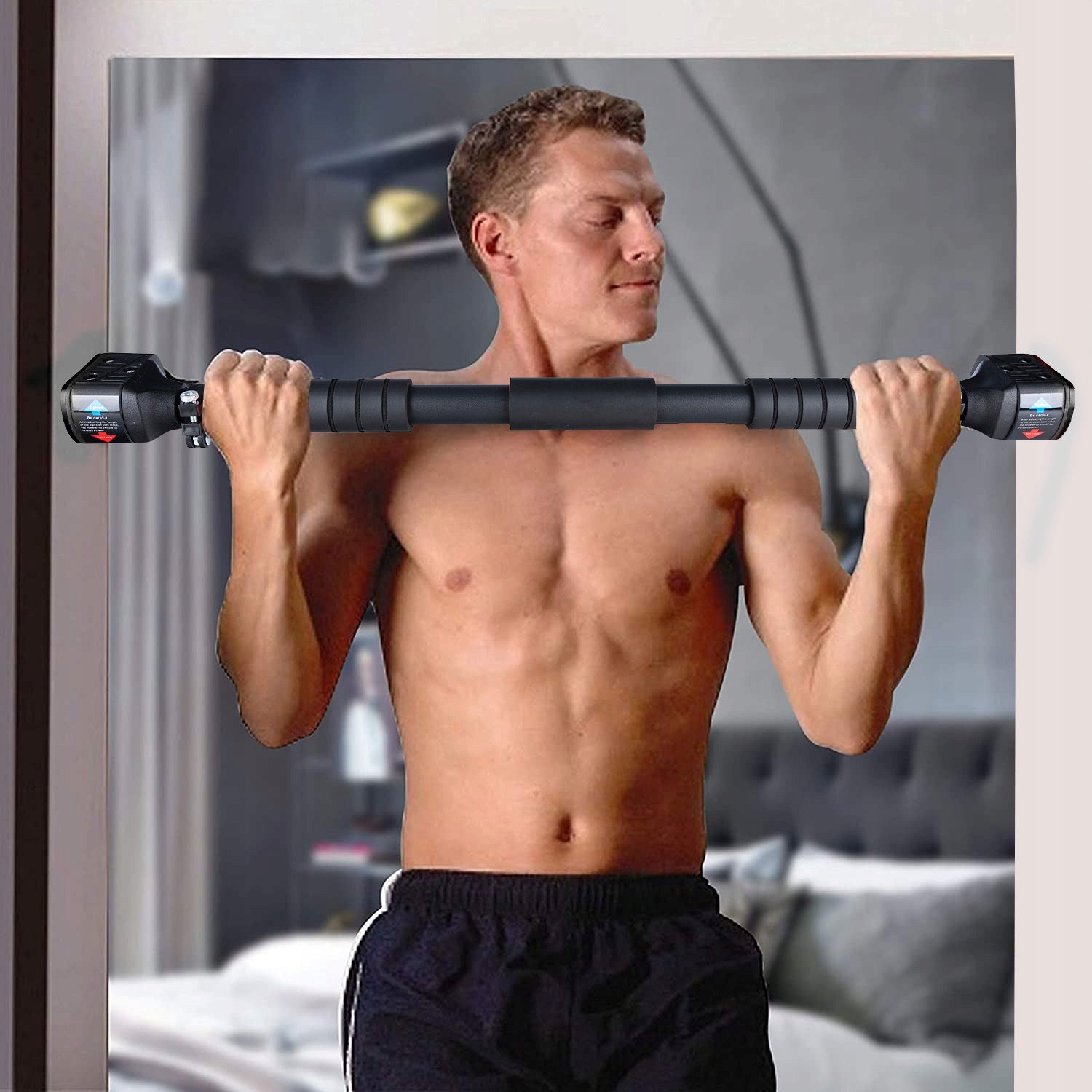 Pull-up Bar Steel Anti-slip 200Kg Adjustable Model D1B
