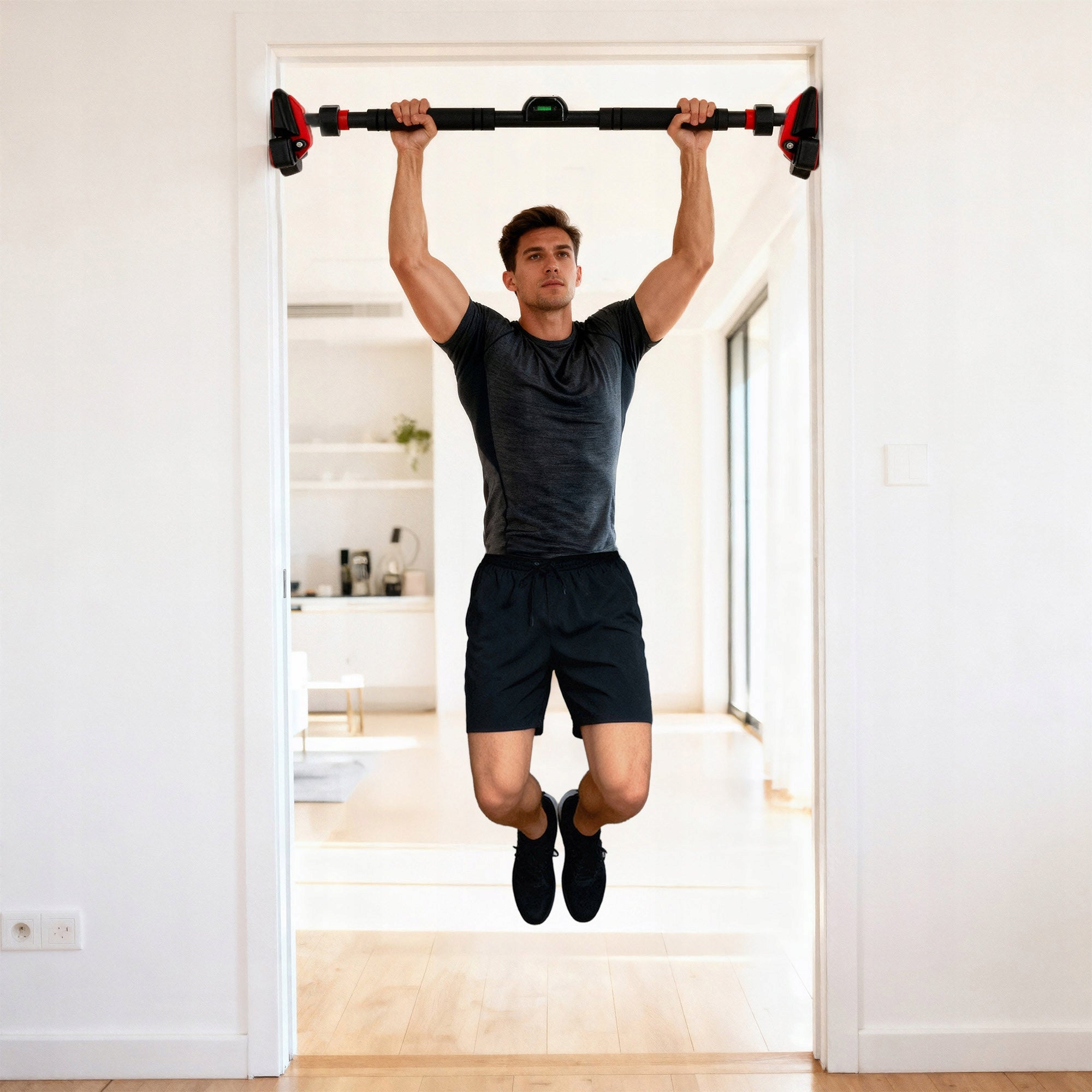 Pull-up bar 77-95cm with Counter Without Drilling DD500 HMS Kind bars