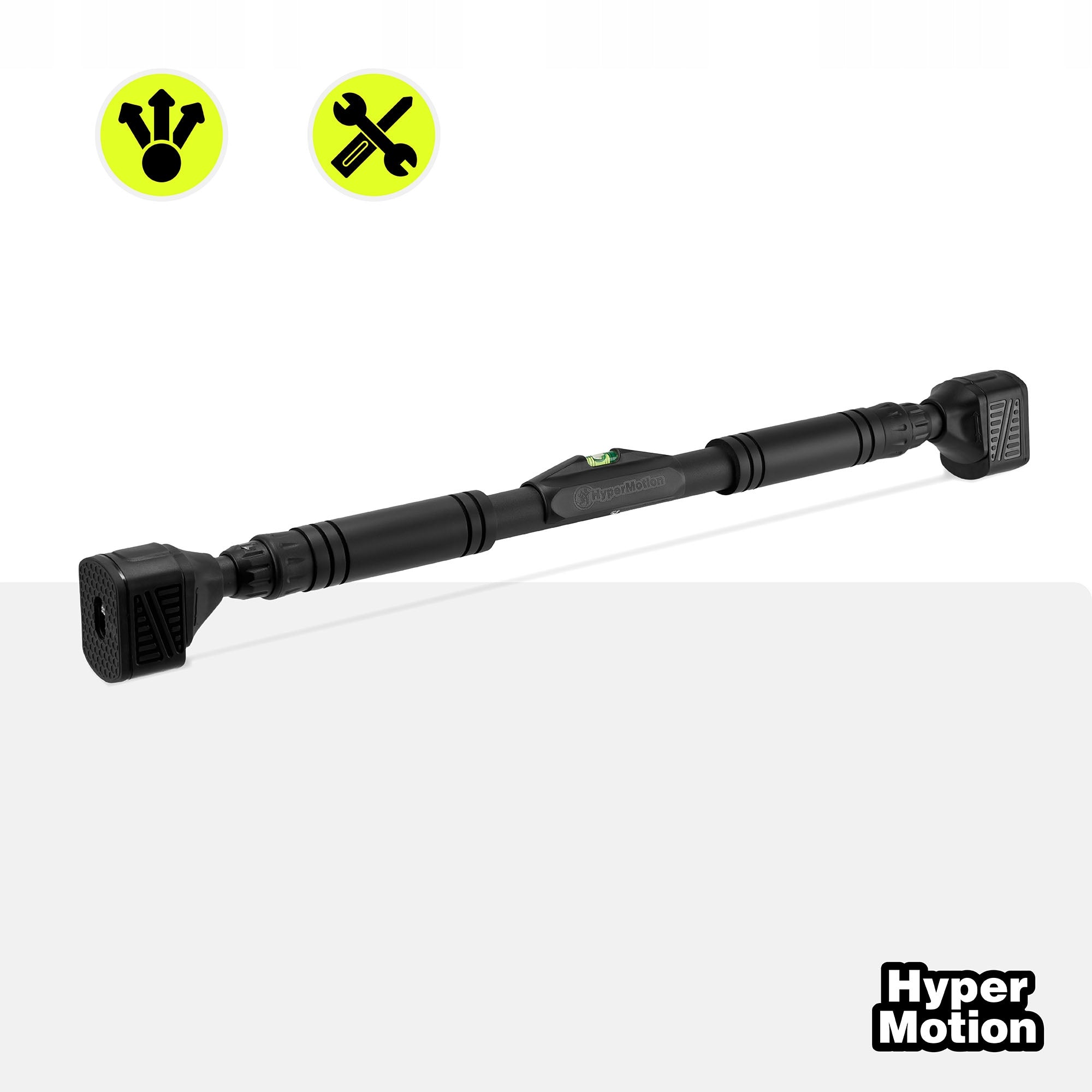 Pull-up bar adjustable 74-100 cm 200 kg black Packaging status original