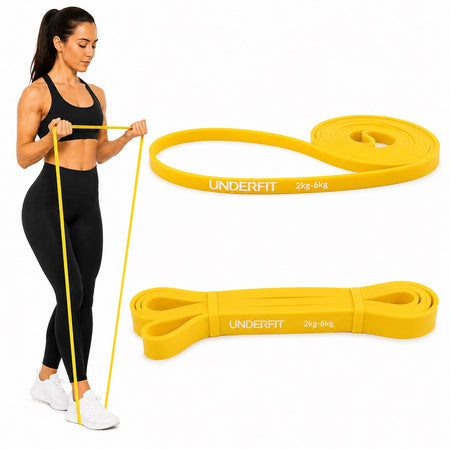 Pull-up rubber UNDERFIT Power Band Yellow 2-6 kg Brand UNDERFIT