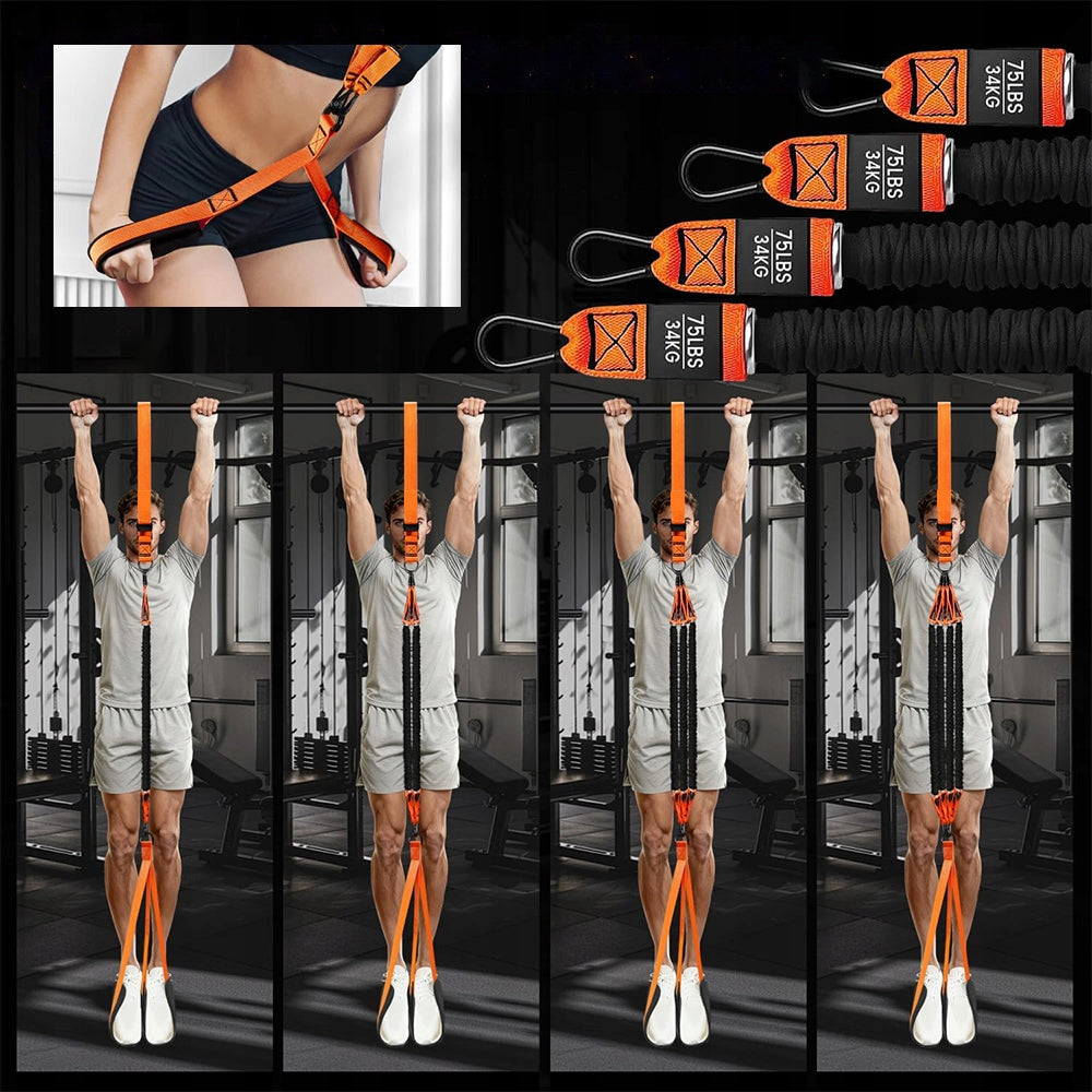 Pull-up straps on bar adjustable training belts 75LBS-300LBS Packaging status original