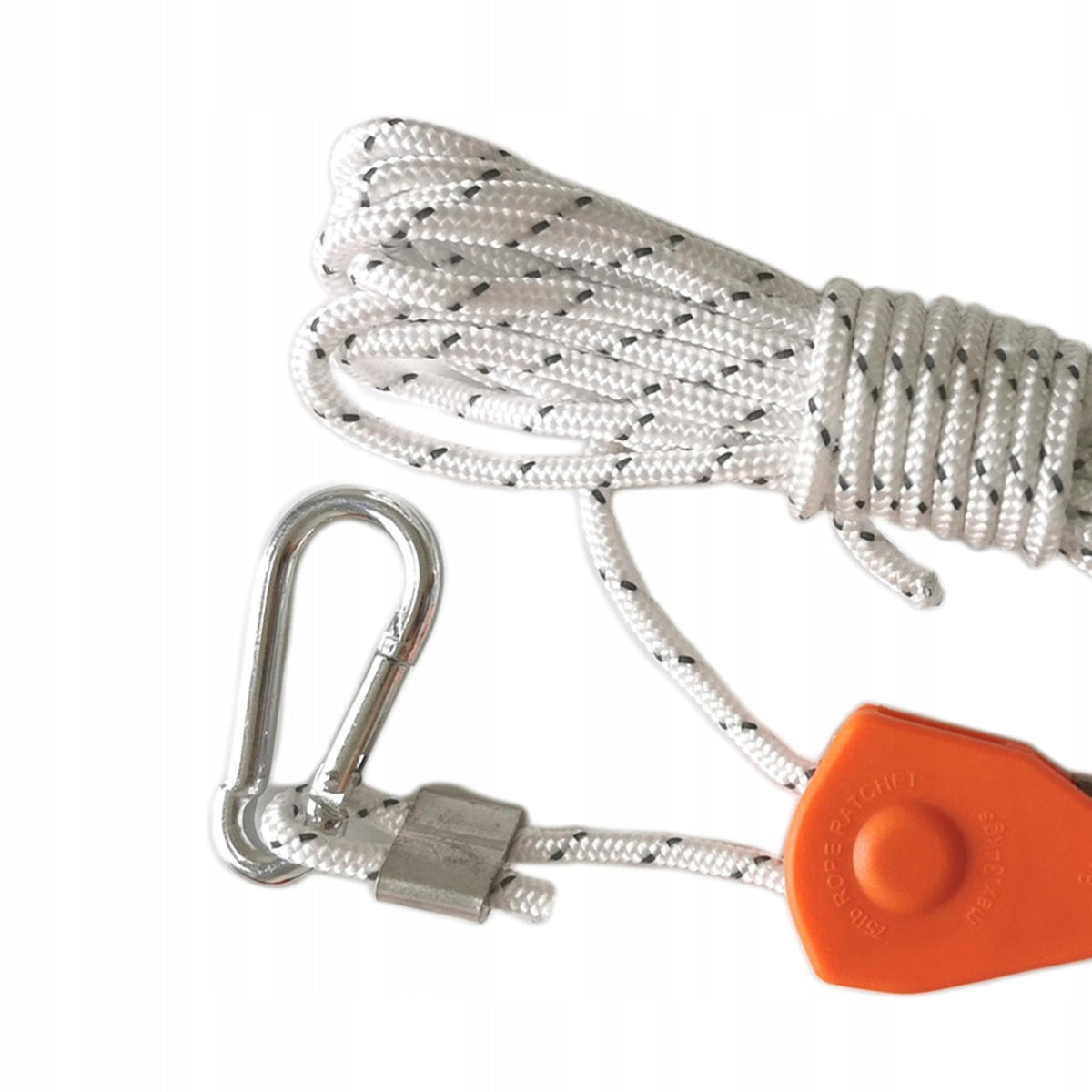 Pulley Ratchet Rope Hanger Wind Rope Secure Reinforced Gear Grow 5m White Manufacturer code 11666048138