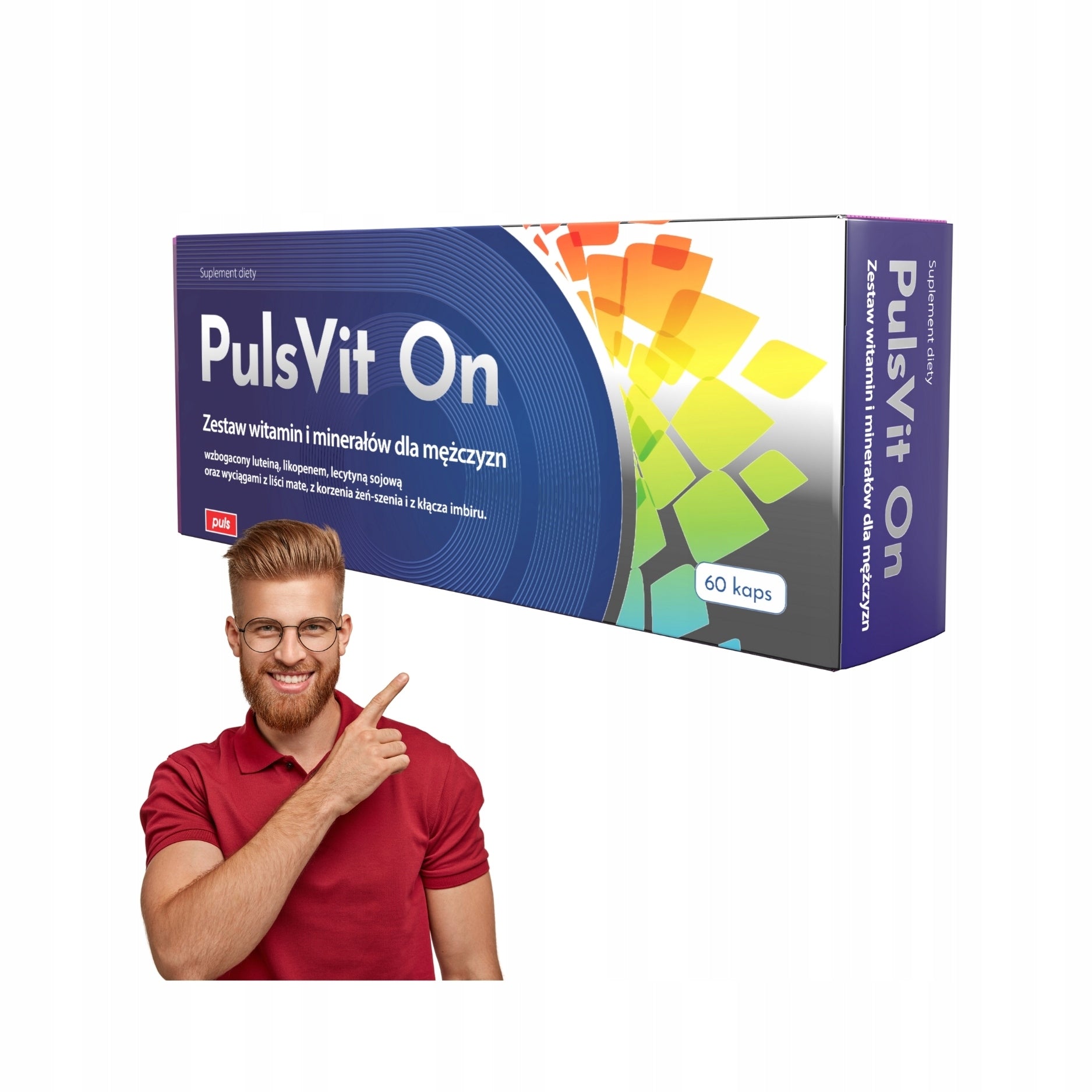 PulsVit ON vitamins for men vitamin and mineral set 60 capsules