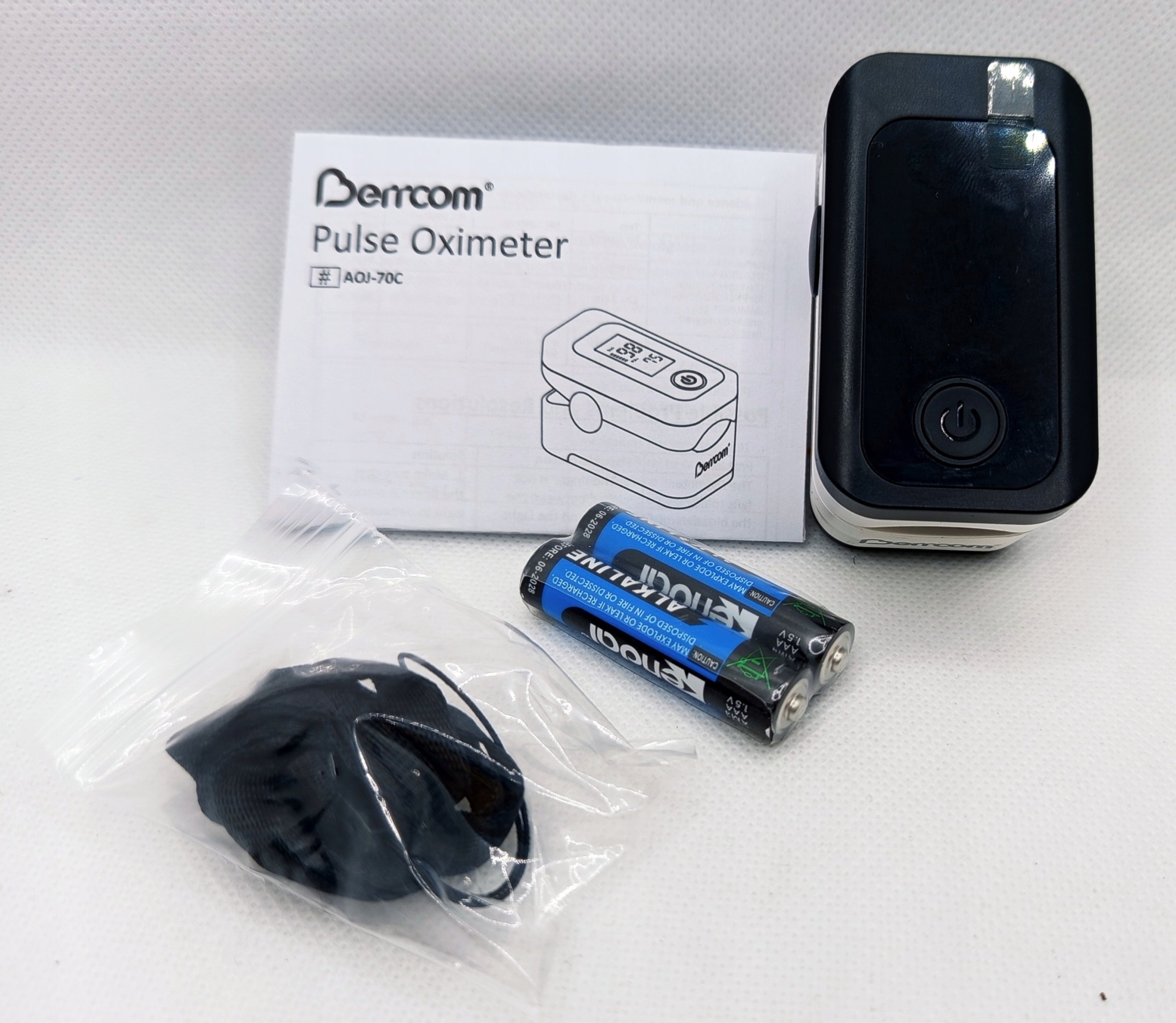 Pulse Octimeter Berrcom AOJ-70C Finger Saturation and Heart Rate Meter Medical device type accessories for a medical device or a product without an intended medical purpose