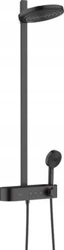 Duschset mit Thermostat Hansgrohe ShowerTablet Select 400, schwarz, 24240670 