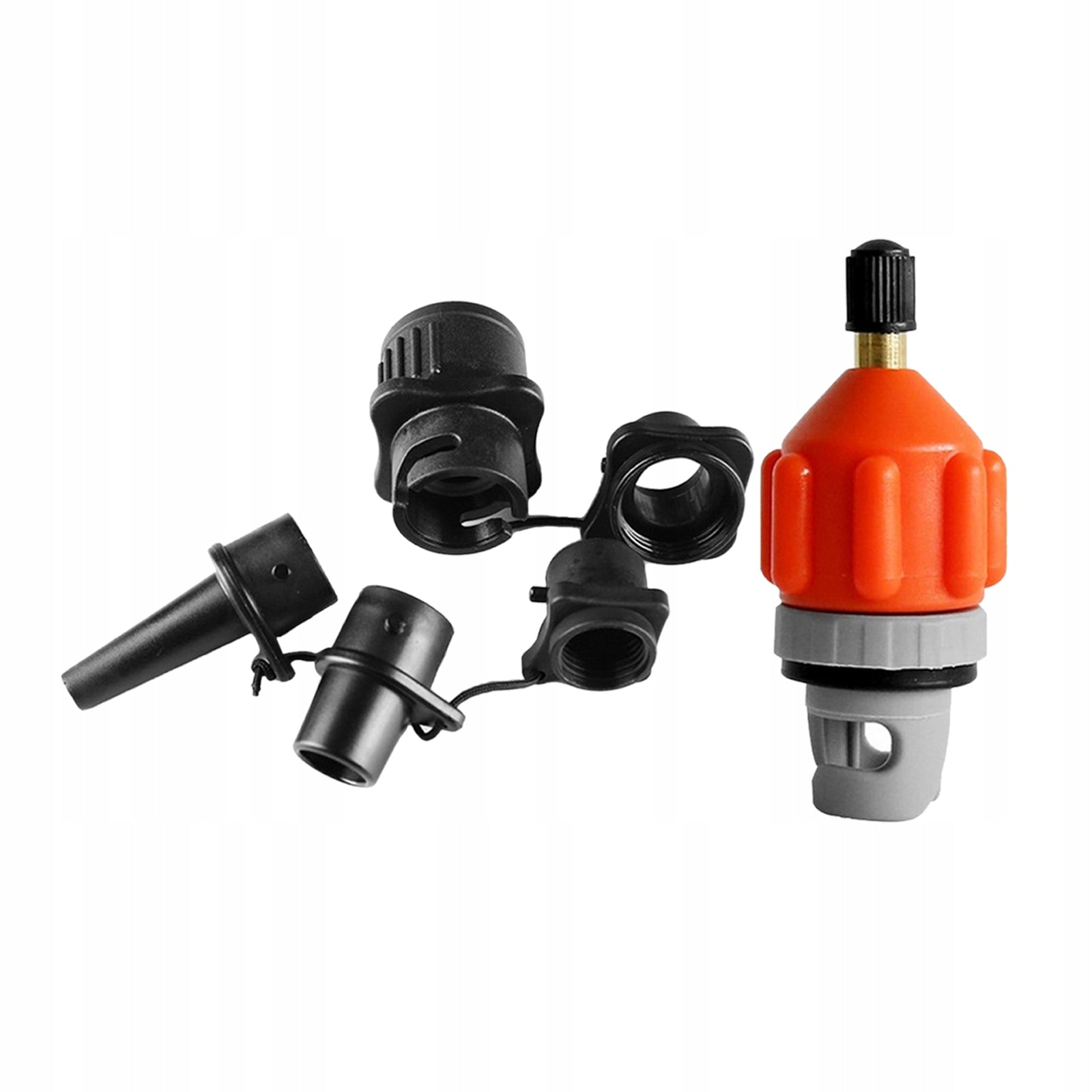 Pump Adaptor, Air Valve Converter,Air Pump Adapter with Nozzles for Orange Brand no brand
