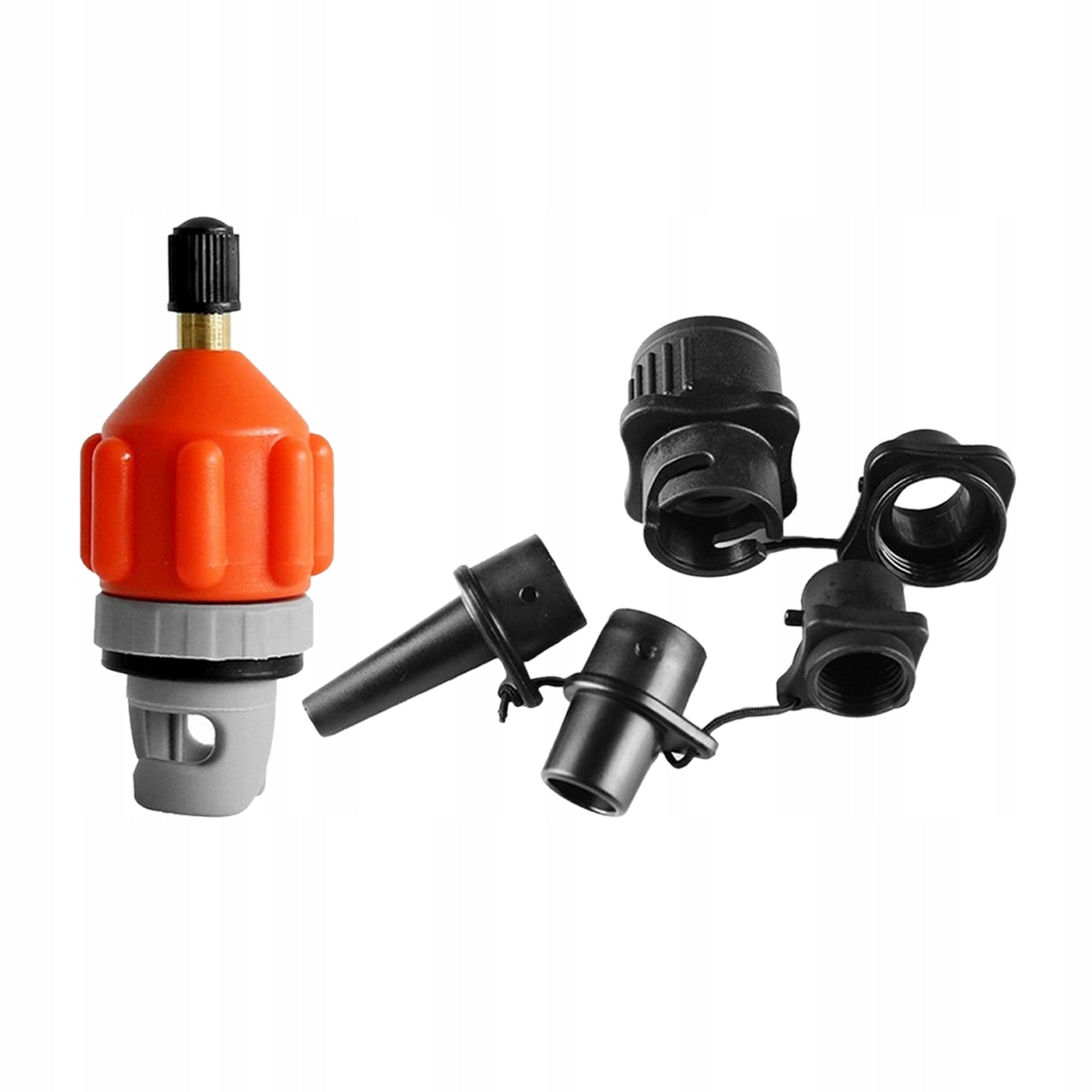 Pump Adaptor, Air Valve Converter,Air Pump Adapter with Nozzles for Orange