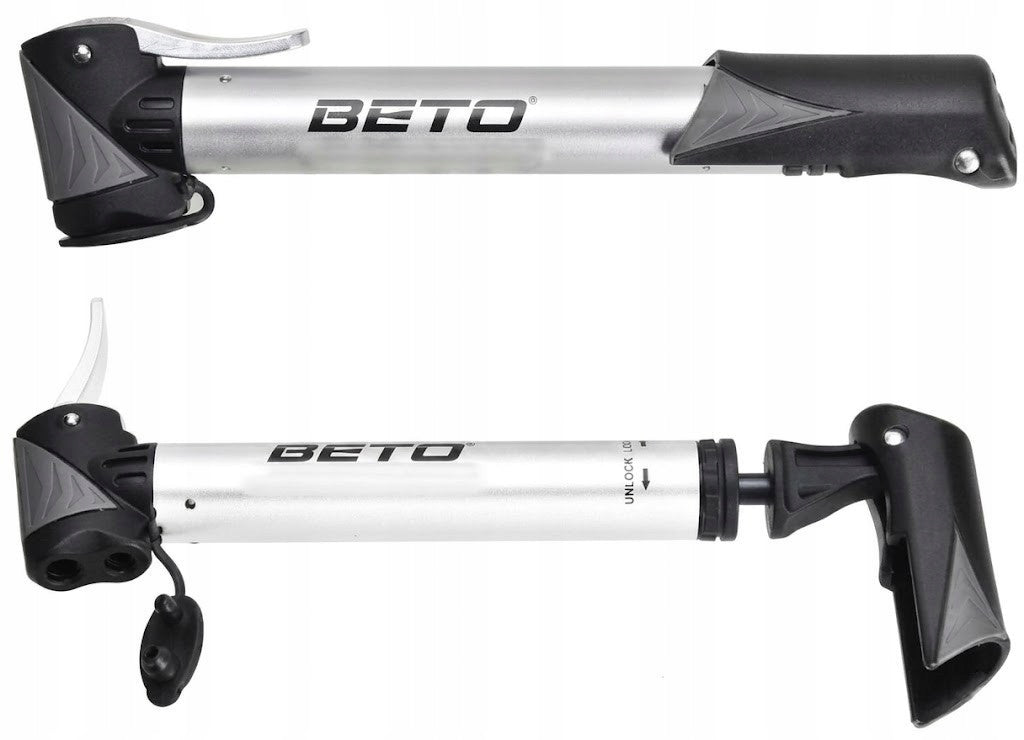 Pump BETO MINI ALU CLD-026 TELESCOPIC - DOUBLE HEAD Packaging status original