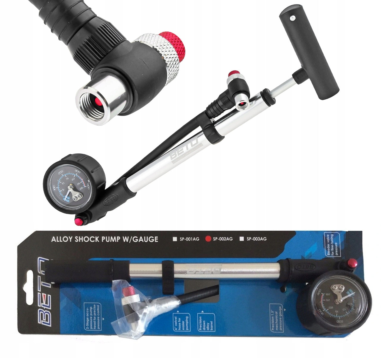 Pump Beto SP-002AG for shock absorbers 400PSI 28bar Weight 229 g