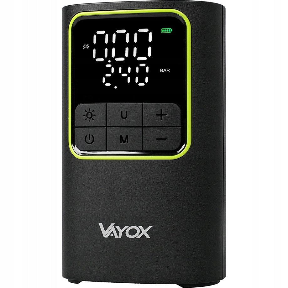 Pump for bicycle balls compressor 10,3 BAR for tires powerbank 4000mAh, Vayox Manufacturer code KOMPRESOR DO OPON PIŁEK ROWERU USB-C
