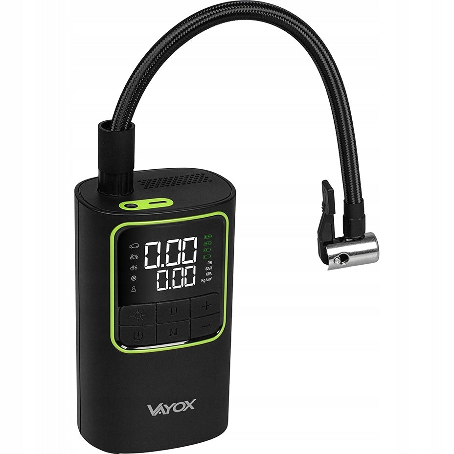 Pump for bicycle balls compressor 10,3 BAR for tires powerbank 4000mAh, Vayox